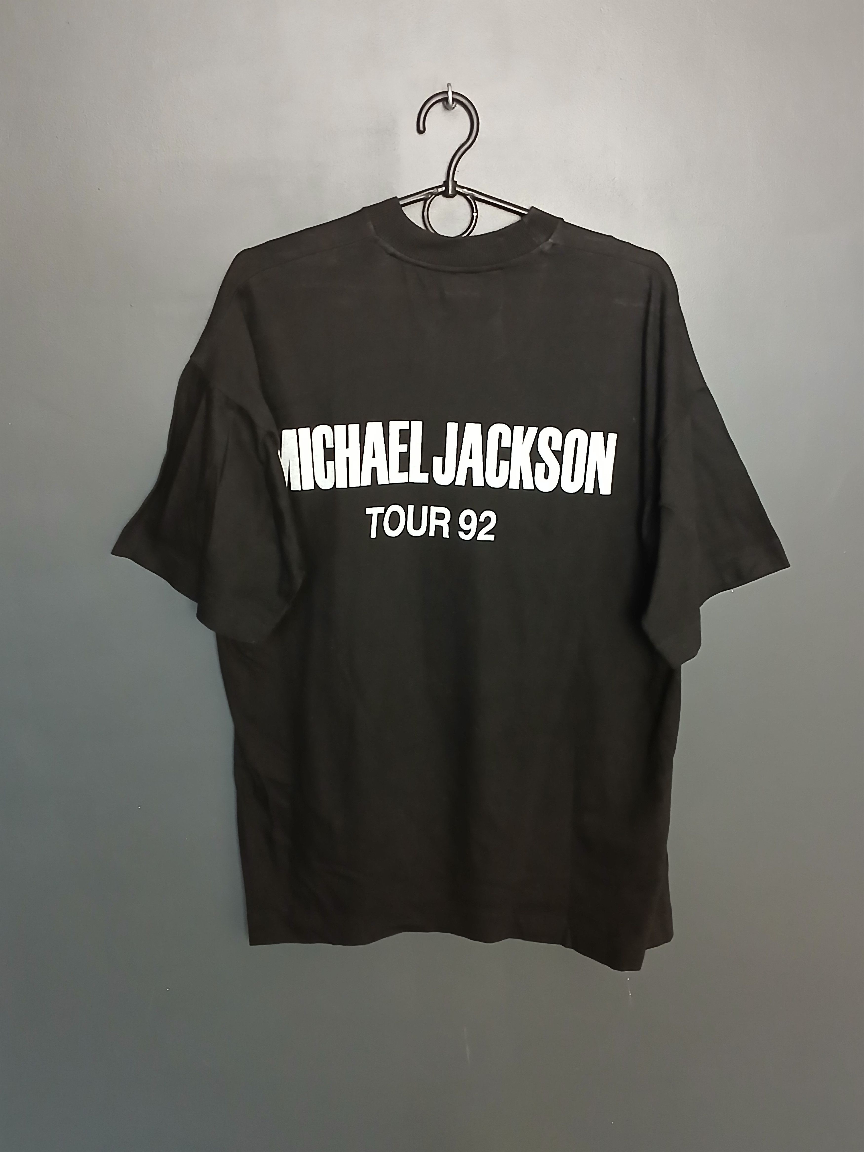 Michael Jackson × Vintage Vintage 1992 Michael Jackson Tour Single Stitch T-Shirt Size US XXL / EU 58 / 5 - 2 Thumbnail