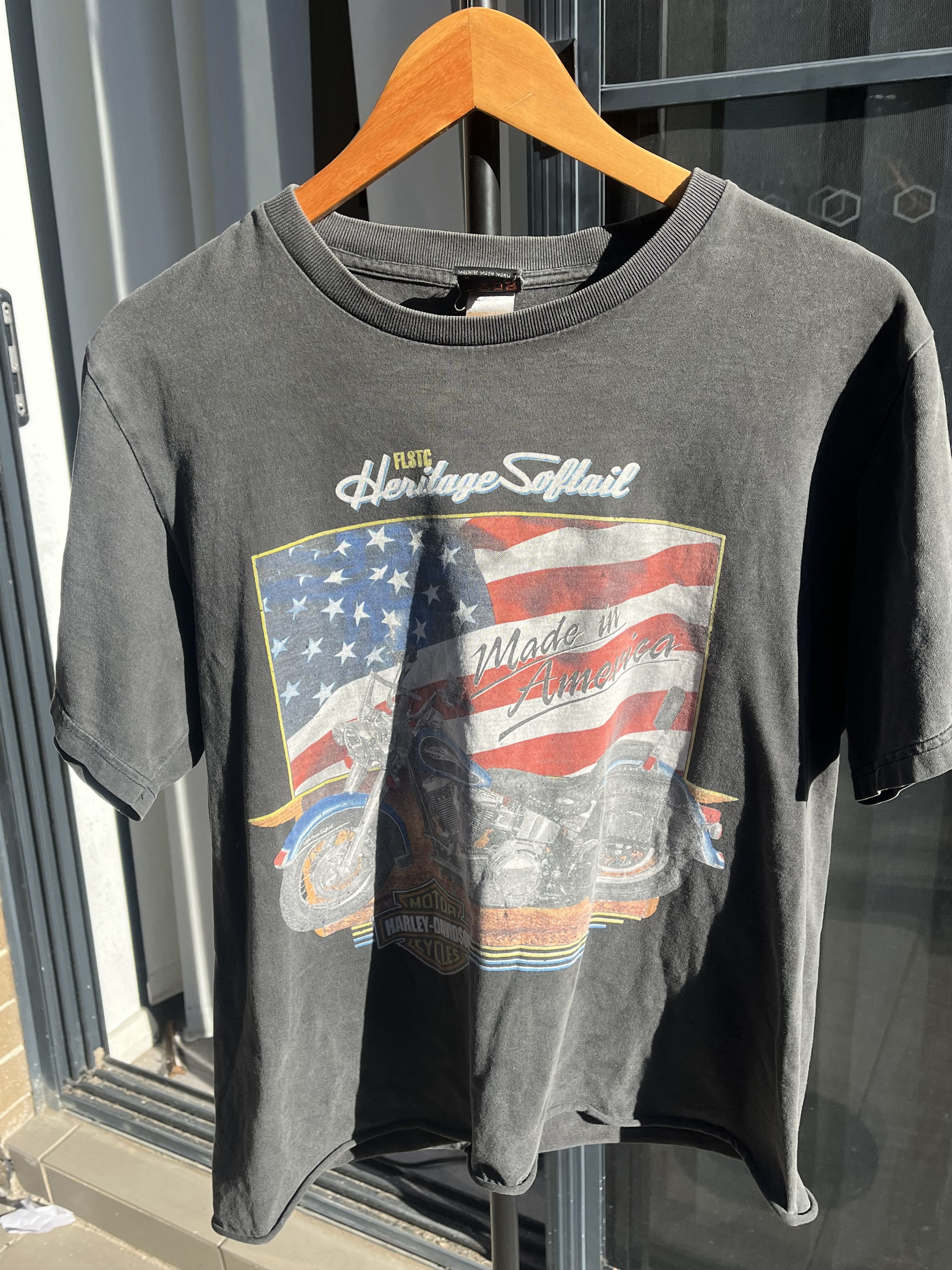 Harley Davidson Harley Davidson Heritage Softail American Flag Tee Size US M / EU 48-50 / 2 - 1 Thumbnail