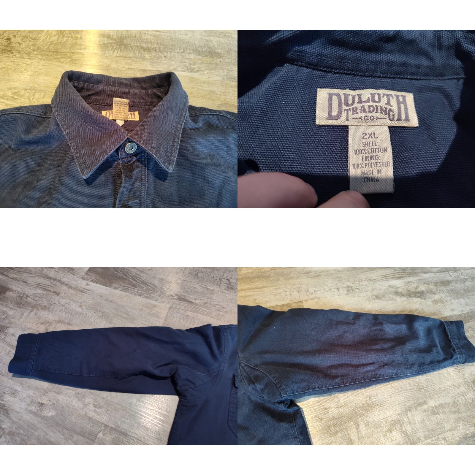 Duluth Trading Company Duluth Fleece Lined Canvas Work Jacket Navy 2XL XXL Blue Men Duluth Trading Company Workwear Jacket Coat Size US XXL / EU 58 / 5 - 8 Thumbnail