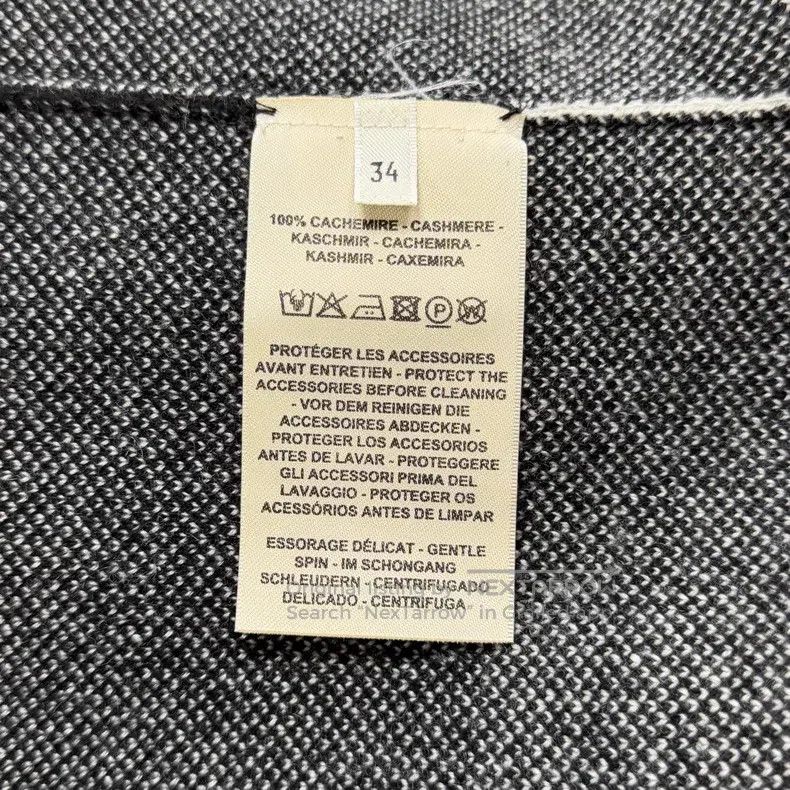 Hermes Hermes Black irregular chain pattern cashmere cardigan Size XXS / US 00 / IT 34 - 6 Thumbnail