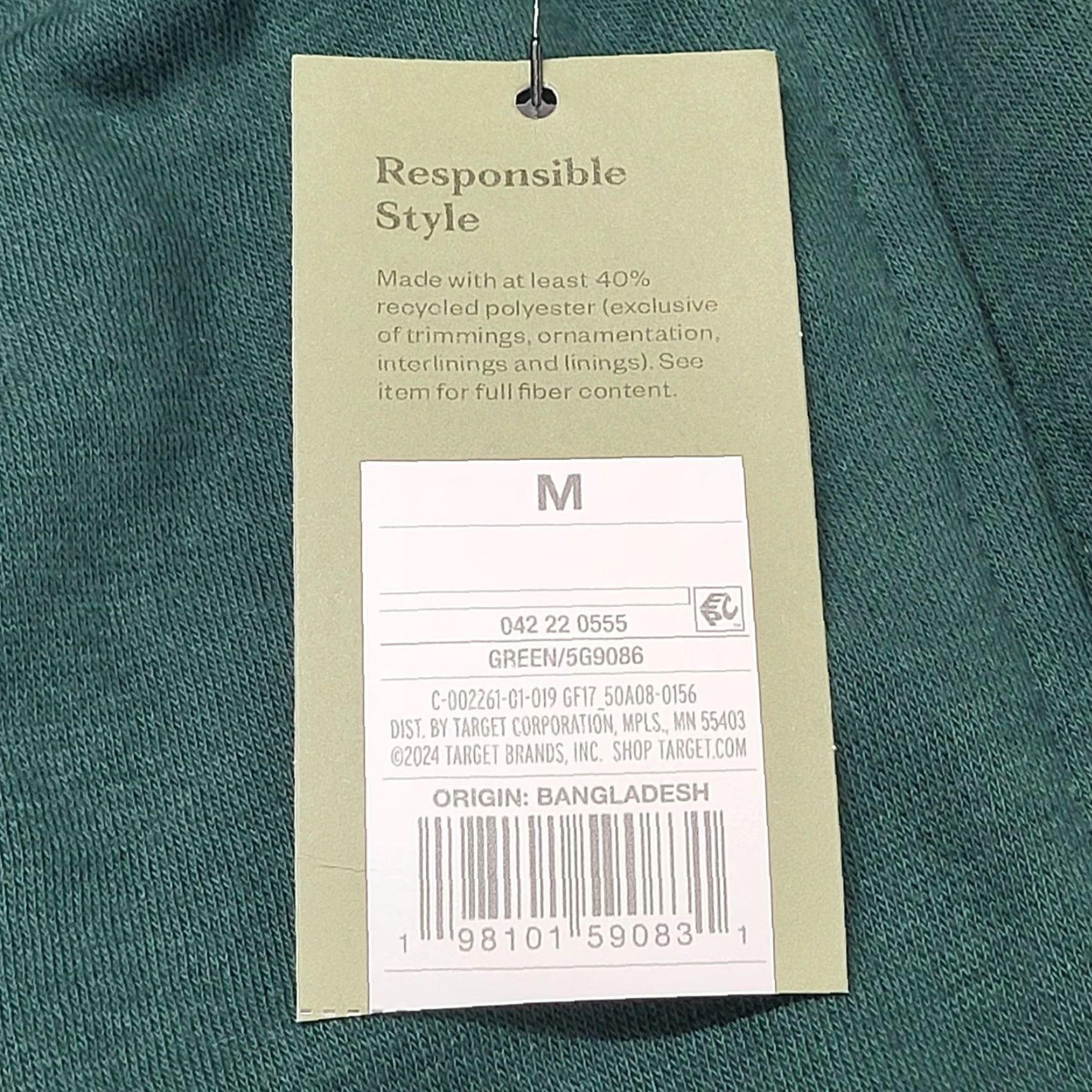 Vintage NWT Goodfellow & Co Fleece Jogger Pants Mens Size M Green Ultra Soft Tapered Jogging Style Casual Everyday Tapered Mens Size US 31 - 5 Thumbnail