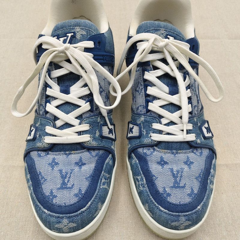 Louis Vuitton Louis Vuitton Stylish Blue Sneakers for Men -2508 Size US 8.5 / EU 41-42 - 2 Thumbnail