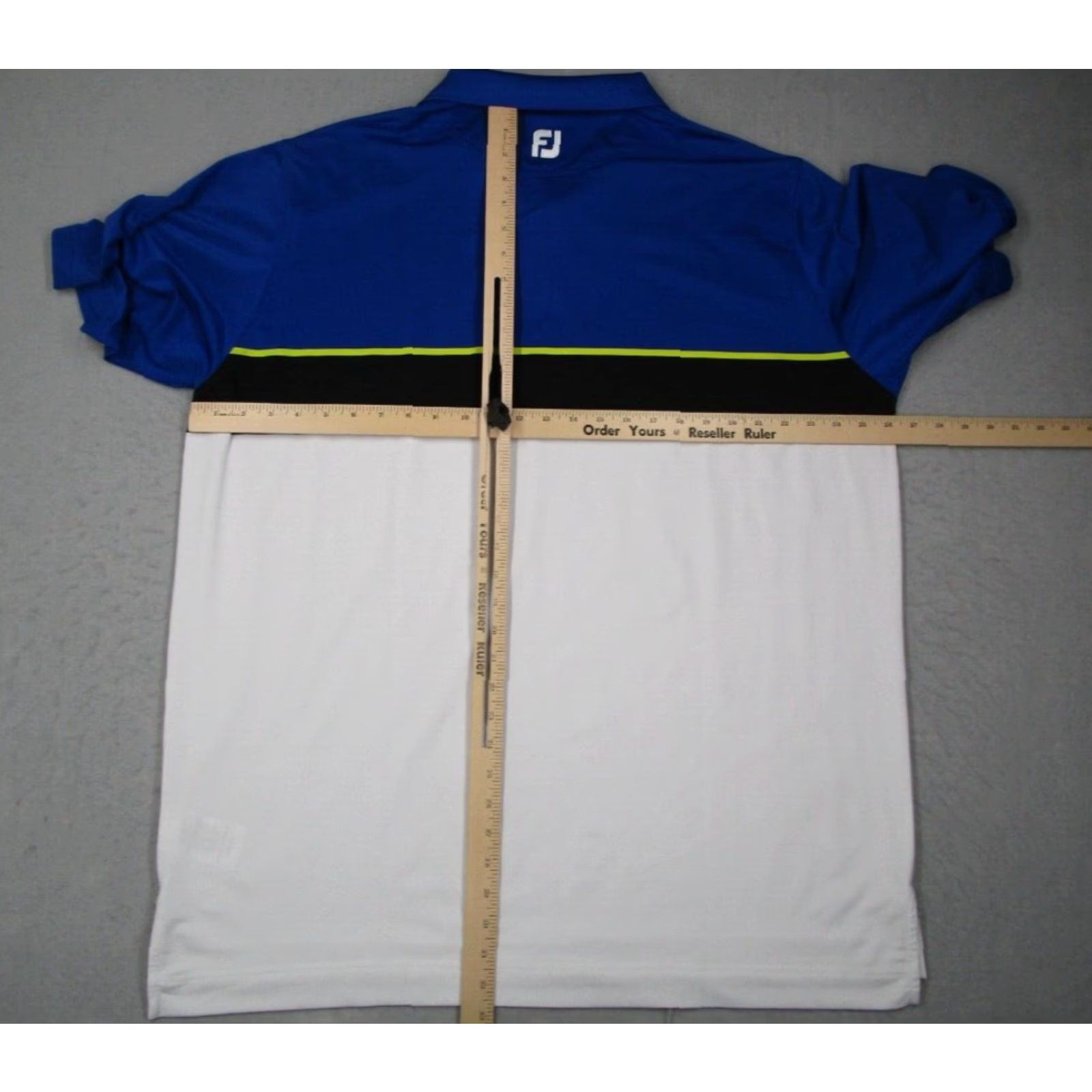 Footjoy FootJoy Polo Mens 2XL White Colorblock Short Sleeve Performance Golf Shirt Size US XXL / EU 58 / 5 - 5 Thumbnail