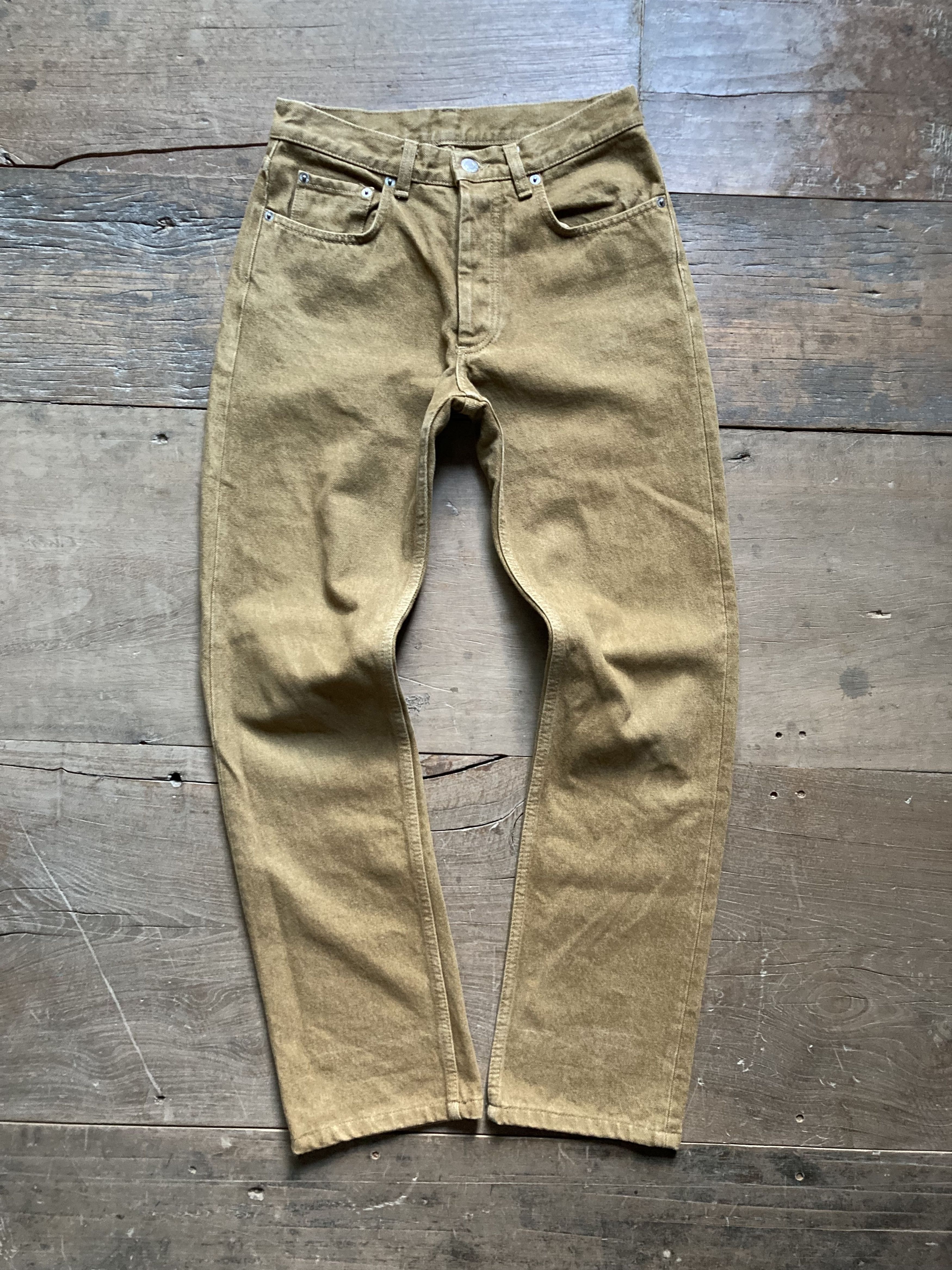 image of Helmut Lang Brown Italian Cut Vintage Dark Denim in Vintage Brown, Men's (Size 27)