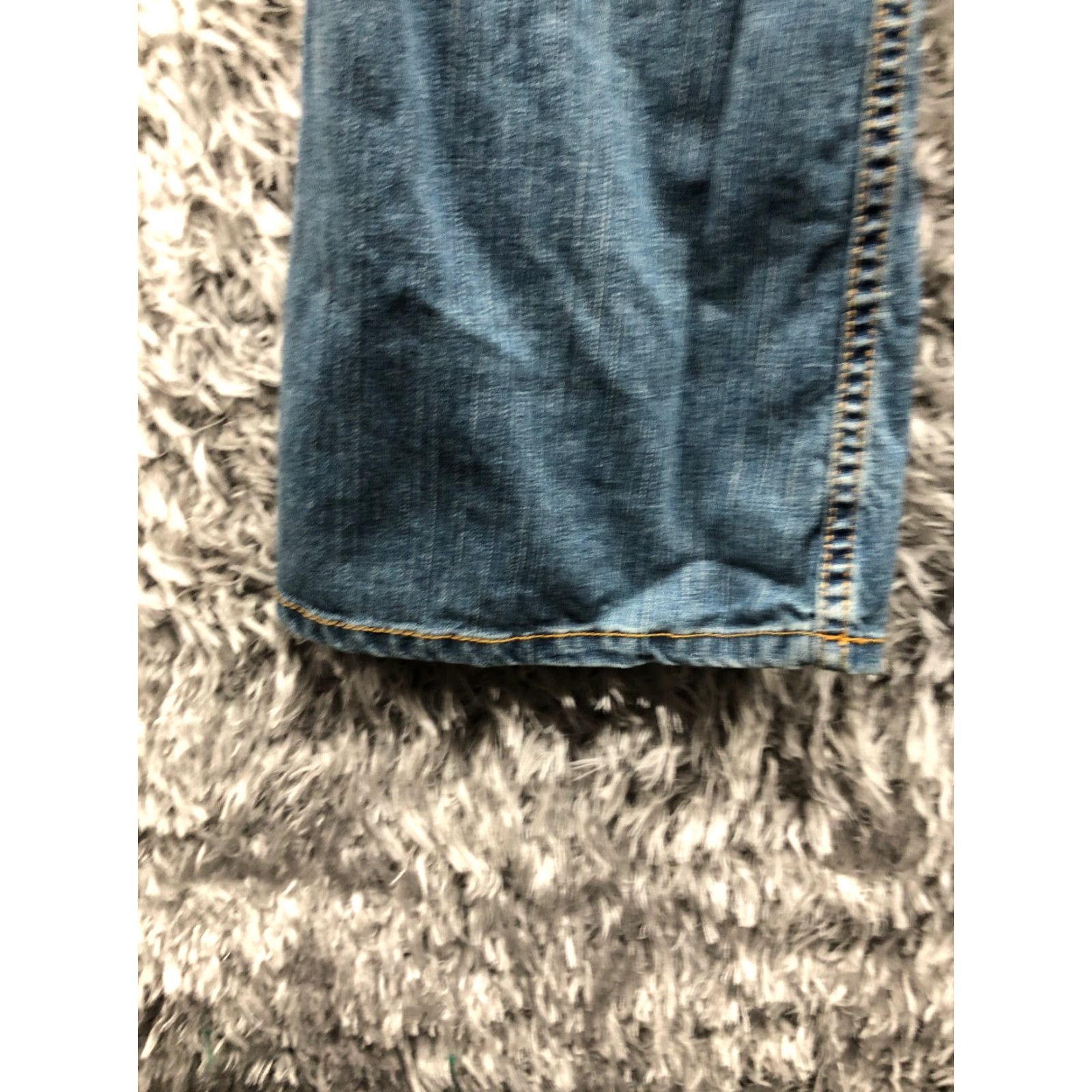 Vintage No Boundaries Jeans Womens Mid Rise Dark Wash Blue Denim Flared Size 13 Size 34" / US 12 / IT 48 - 7 Thumbnail
