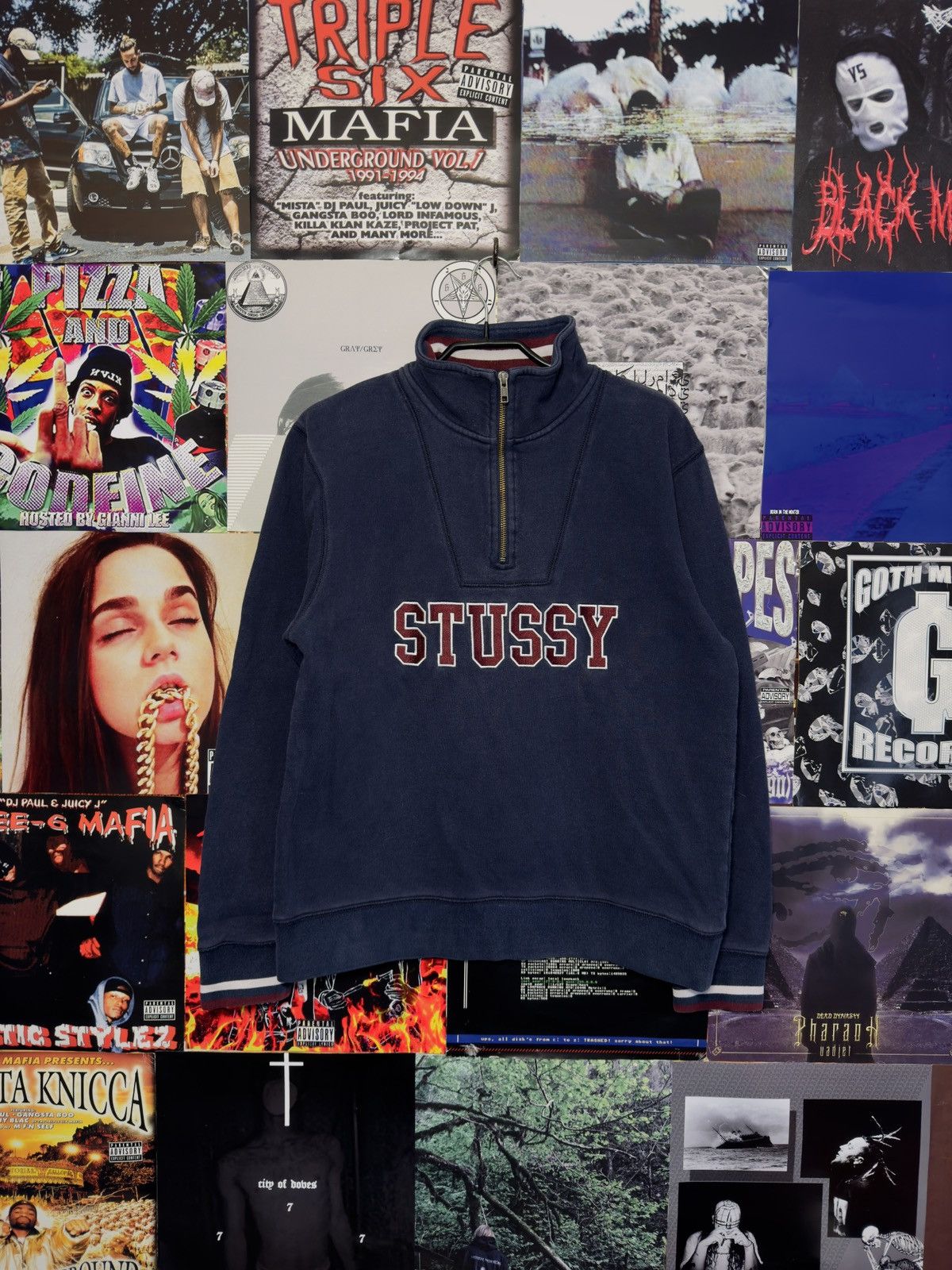 Stussy Vintage Stussy Half Zip Up Sweatshirt Size US M / EU 48-50 / 2 - 1 Thumbnail