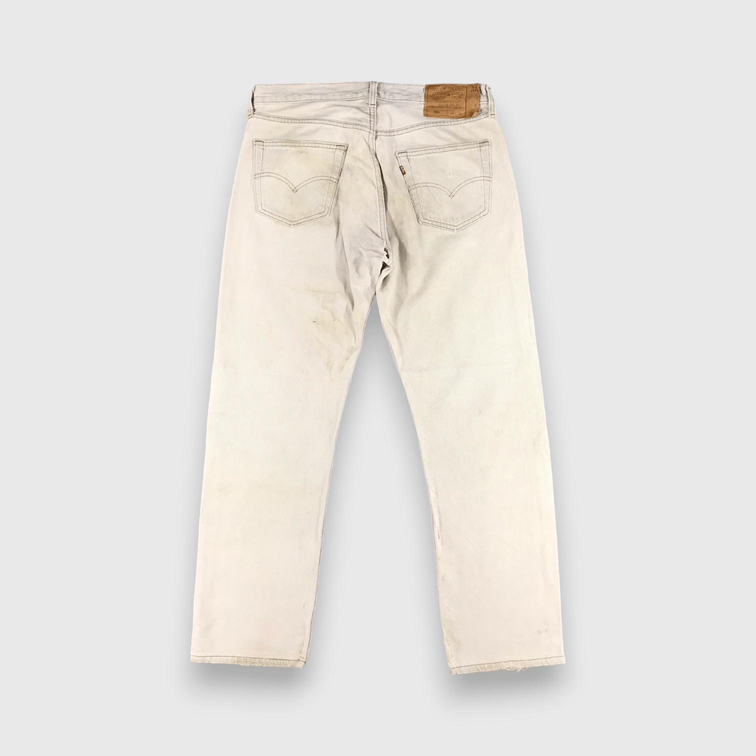 Levi's 90s Vintage Light Wash Levis 501 Jeans-J1551 Size US 34 / EU 50 - 2 Thumbnail
