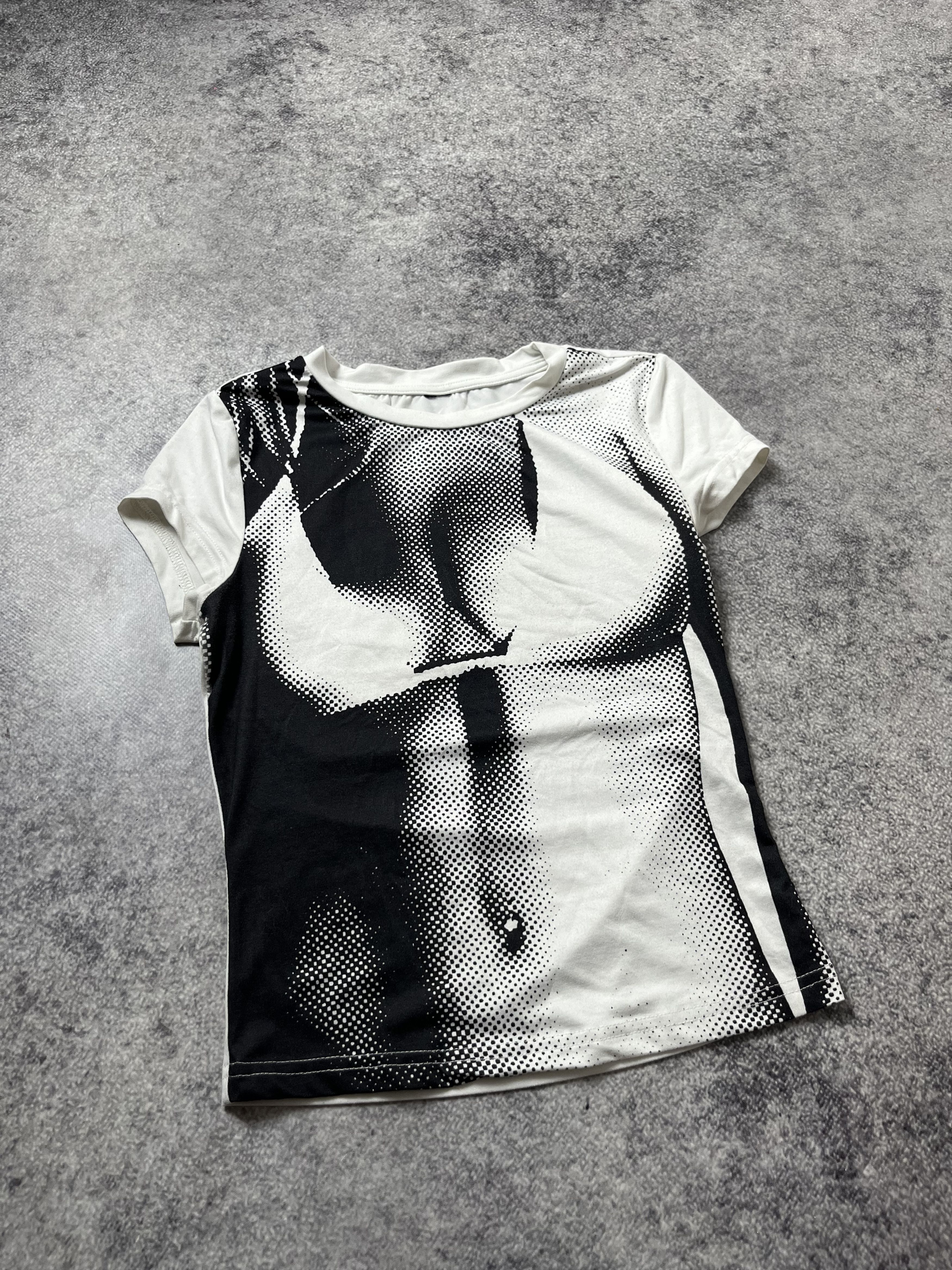 Hysteric Glamour 🔥00's Jean Paul Gaultier Style Tattoo Top T Shirt Y2k Size S / US 4 / IT 40 - 2 Thumbnail