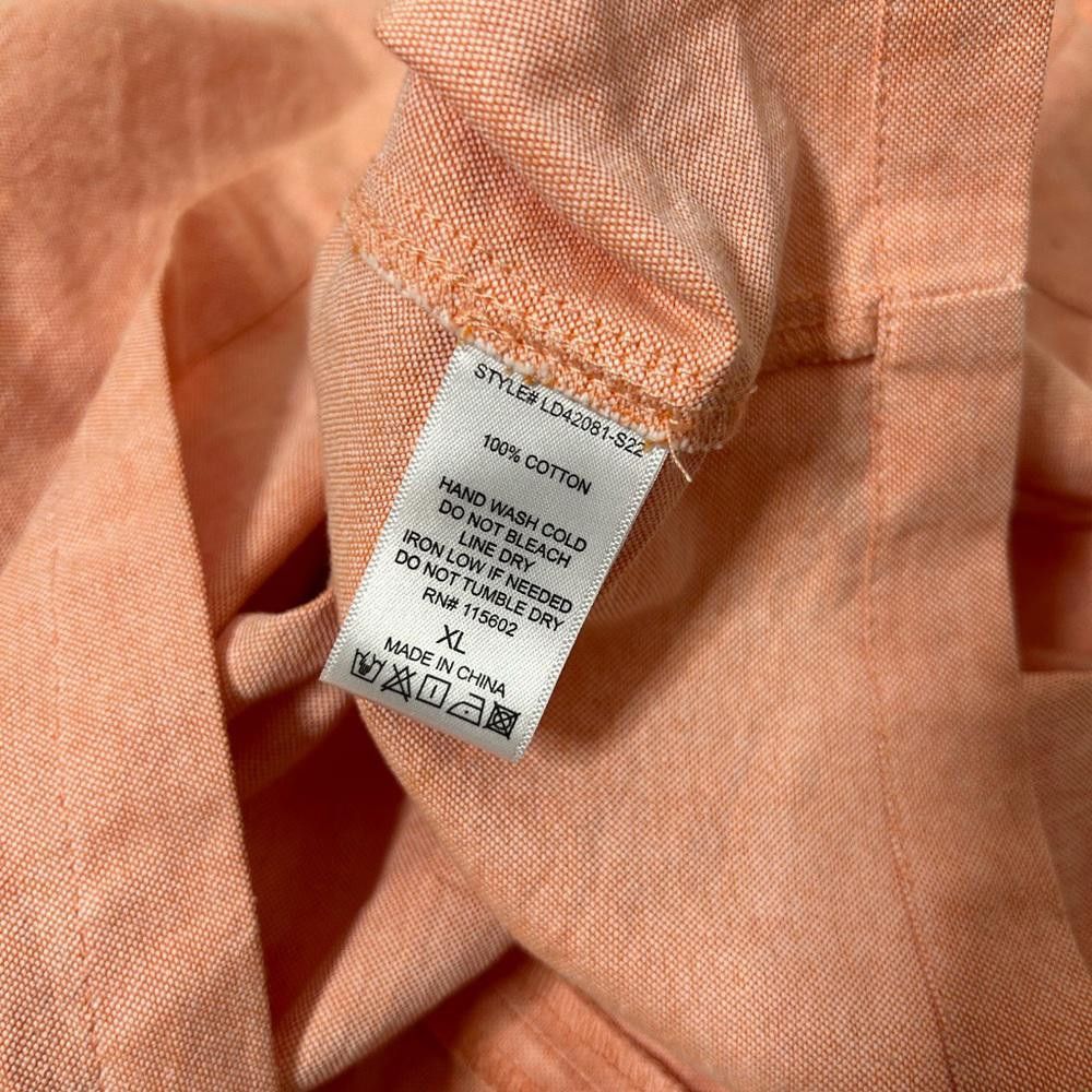 Lulus Lulus Ain't No Other Coral Chambray Dress XL Size XL / US 12-14 / IT 48-50 - 9 Thumbnail