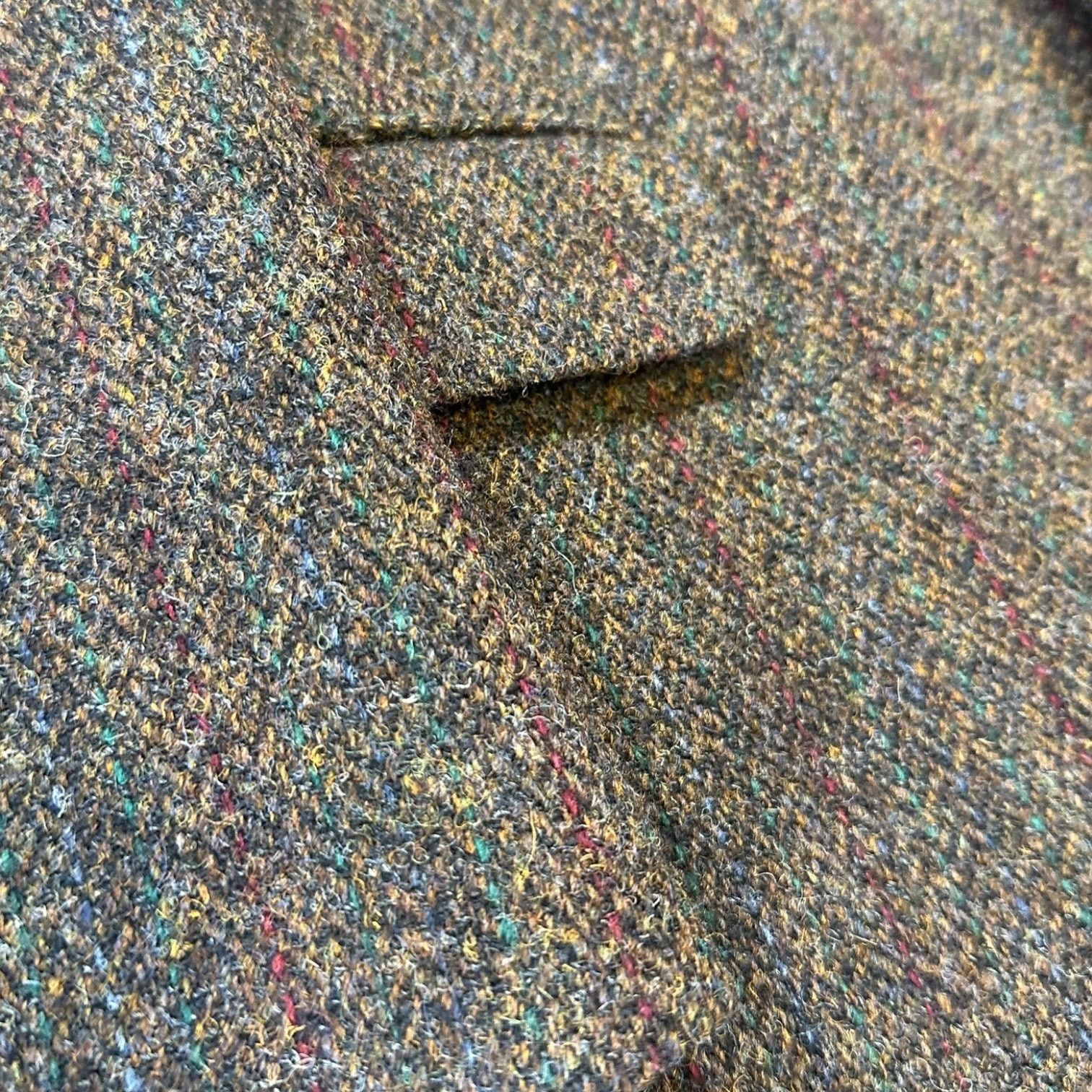 Harris Tweed Harris Tweed Blazer 40L Green Multi Color Sport Coat Size 40L - 5 Thumbnail