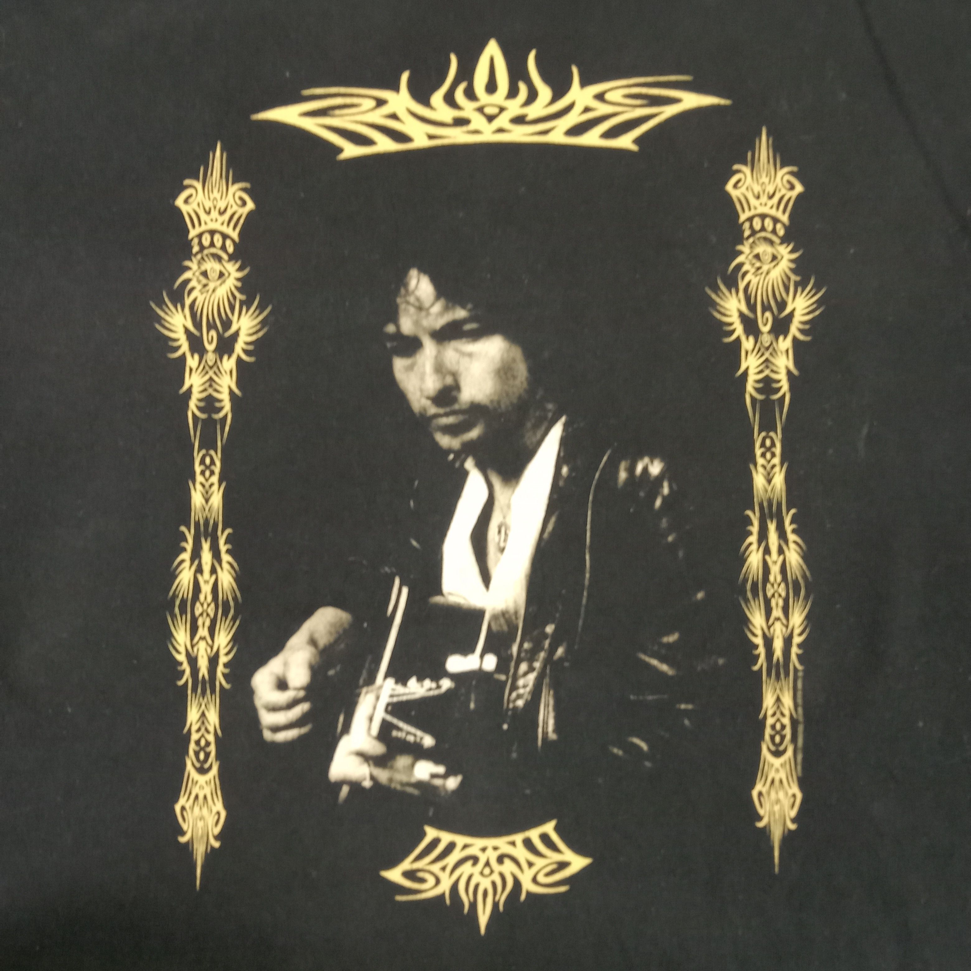 Vintage Vintage 90's Bob Dylan American Solo Singer Tshirt Size US L / EU 52-54 / 3 - 2 Thumbnail