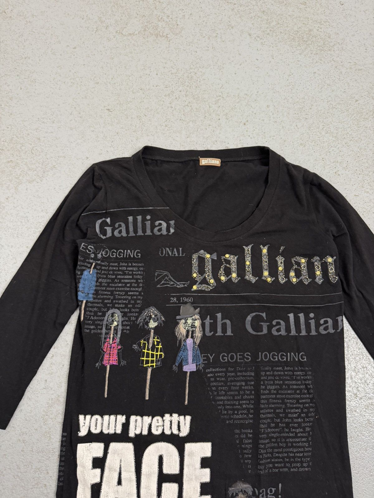 John Galliano Vintage 00s John Galliano Your Pretty Face is Going To Sell Size S / US 4 / IT 40 - 4 Thumbnail