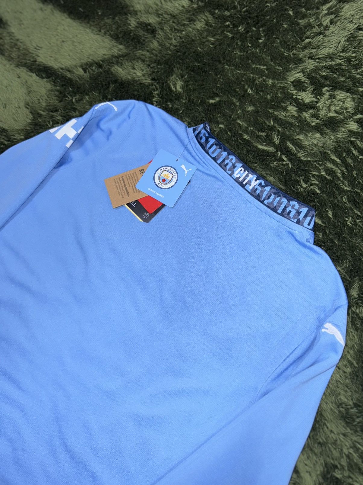 Designer × Puma [L] PUMA JUNIOR MCFC mancity home replica long sleeve jersey Size L / US 10 / IT 46 - 7 Thumbnail