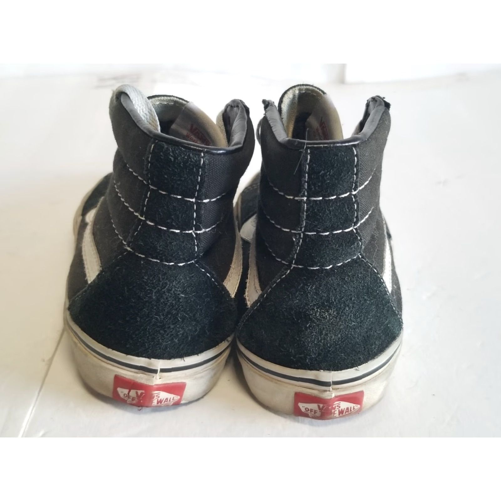 Vans VANS SK8 HI Men 5 Women 6.5 Black Canvas High Top Skateboard Shoes Sk8-Hi Sneaker Skateboarding Mens Women Black/White Size S / US 4 / IT 40 - 3 Thumbnail