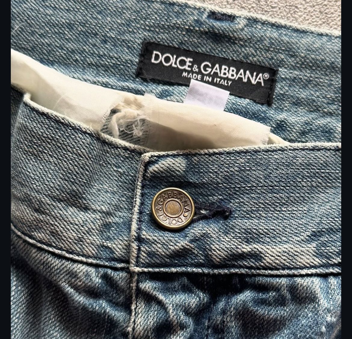 Dolce & Gabbana 2000s Dolce Gabbana Wash Jeans y2k Lgb Size US 34 / EU 50 - 2 Thumbnail