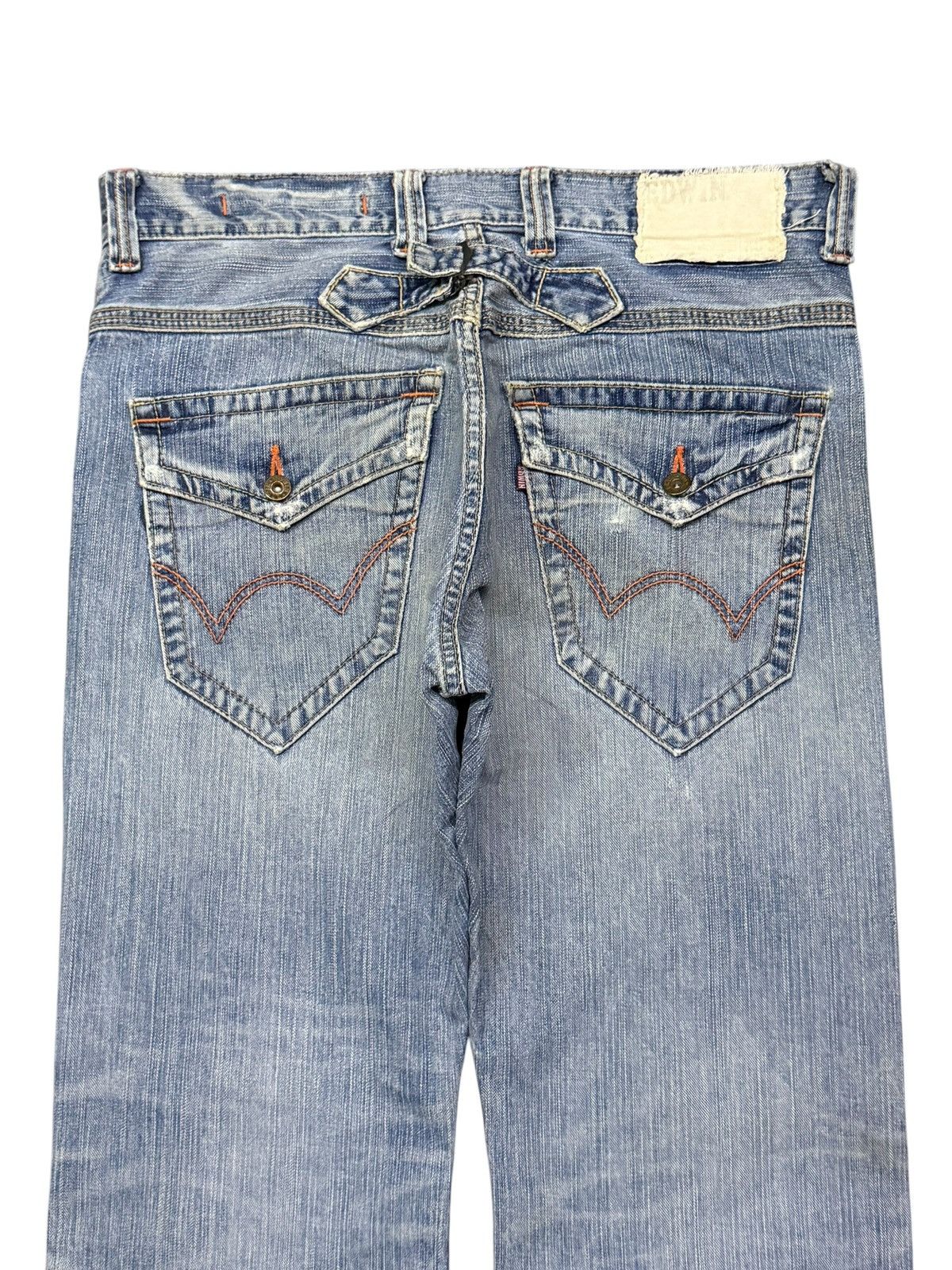 Edwin Vintage Edwin 401 XVS Y2K Buckle Back Vintage Wash Denim W36 Size US 36 / EU 52 - 5 Thumbnail