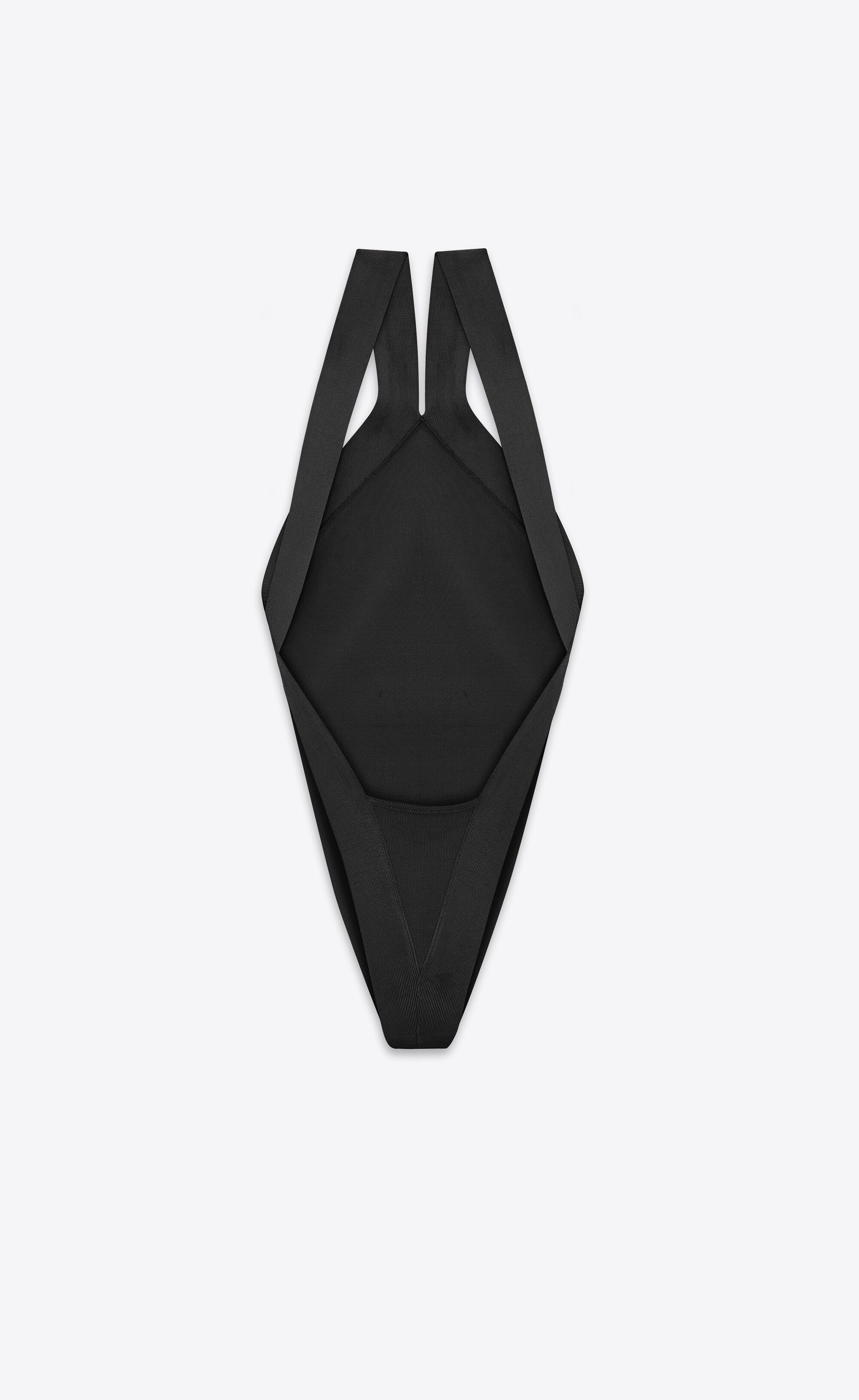 Saint Laurent Paris o1tr1nto0325 Backless Bodysuit in Knit in Black Size XS / US 0-2 / IT 36-38 - 2 Thumbnail