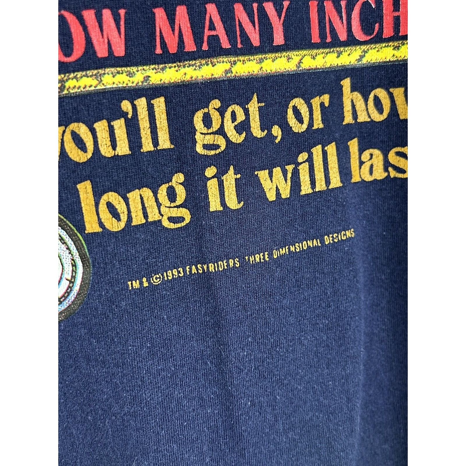 Vintage 90s Vintage "Sex Is Like A Snow" Humor Easyriders 1993 Tee Size US L / EU 52-54 / 3 - 3 Thumbnail