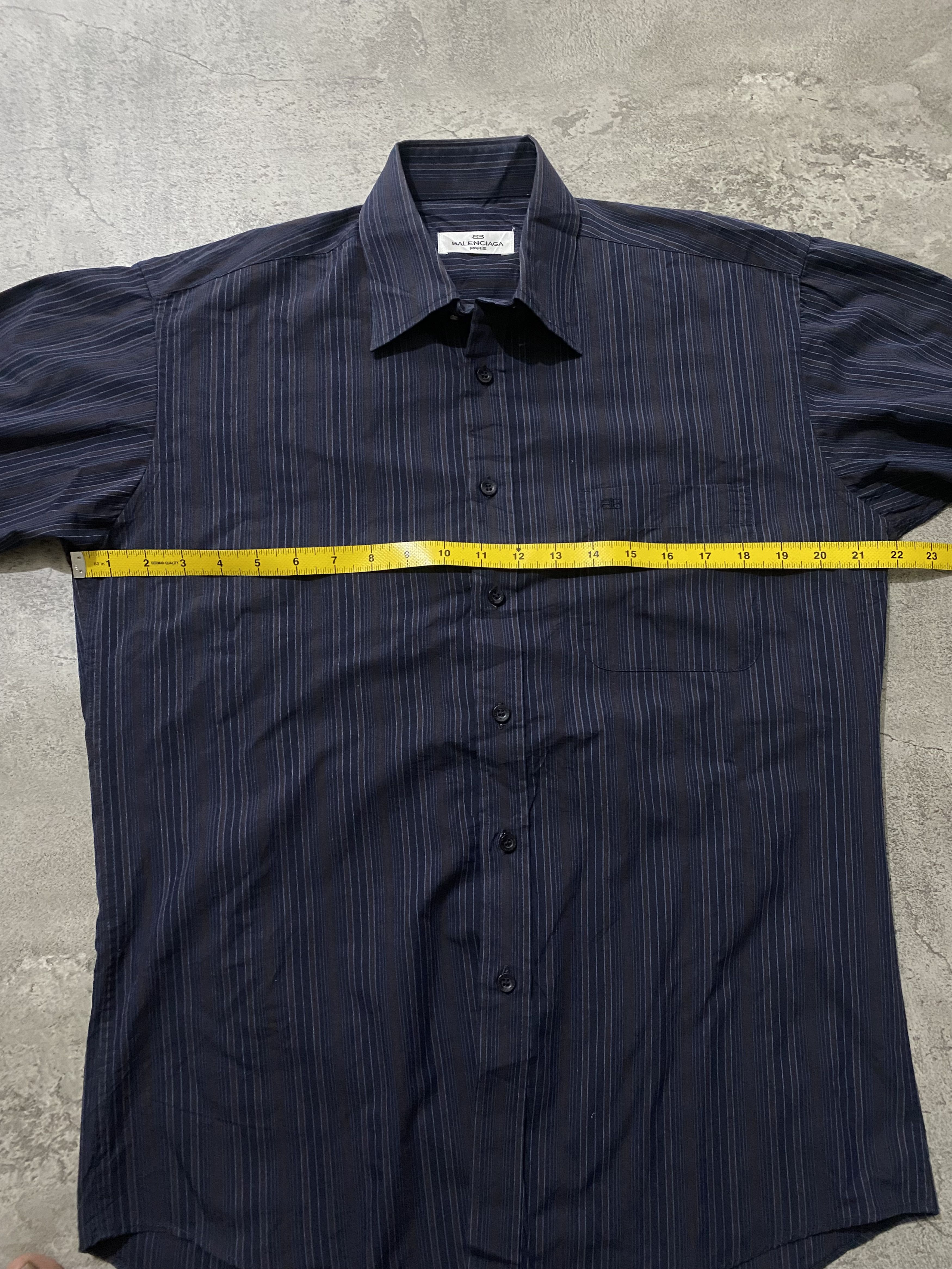 Balenciaga VINTAGE BALENCIAGA BB STRIPED SHIRT Size US L / EU 52-54 / 3 - 8 Thumbnail
