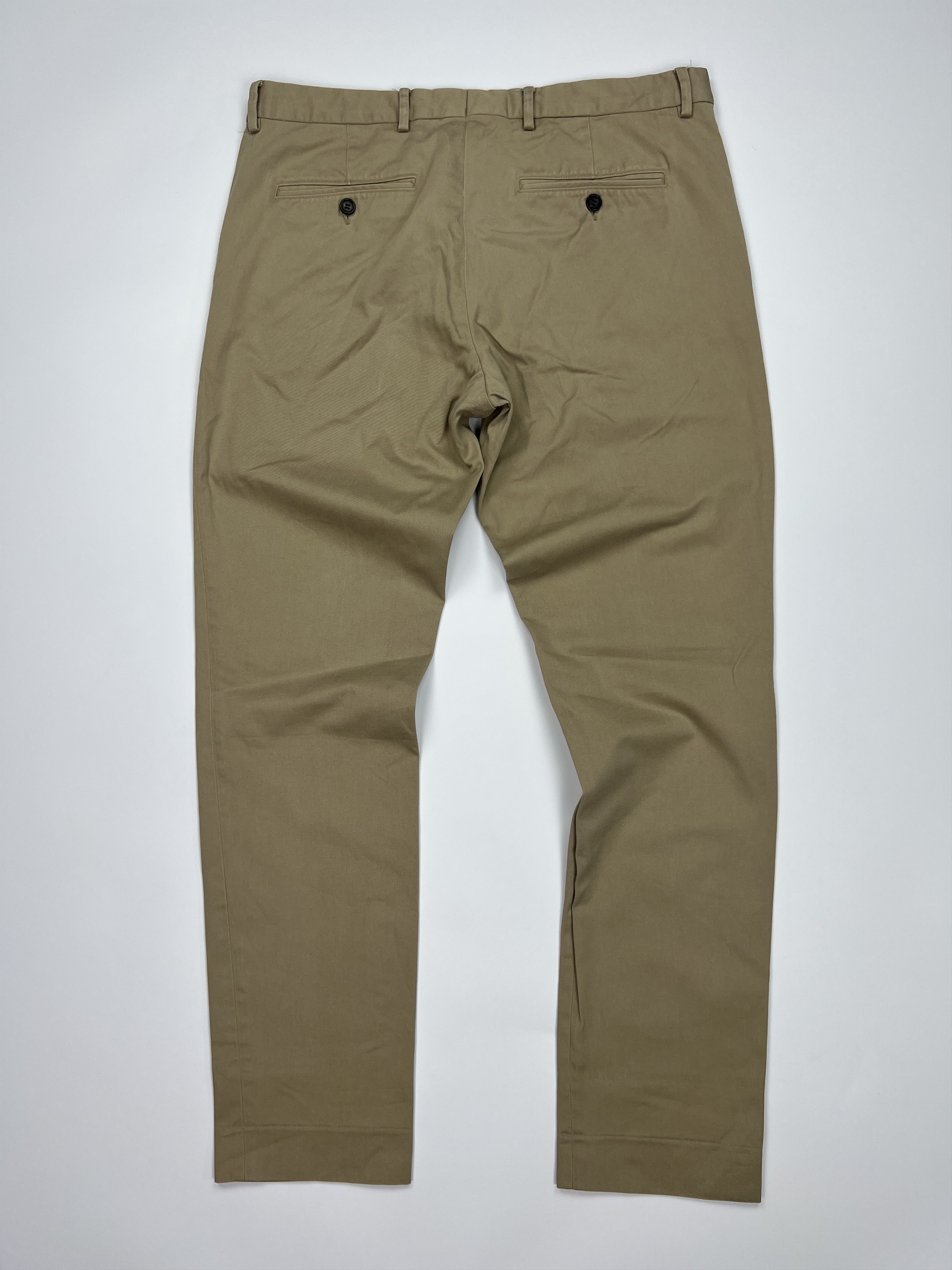 Arket Arket Beige Cotton Chino Trousers Size US 33 - 2 Thumbnail
