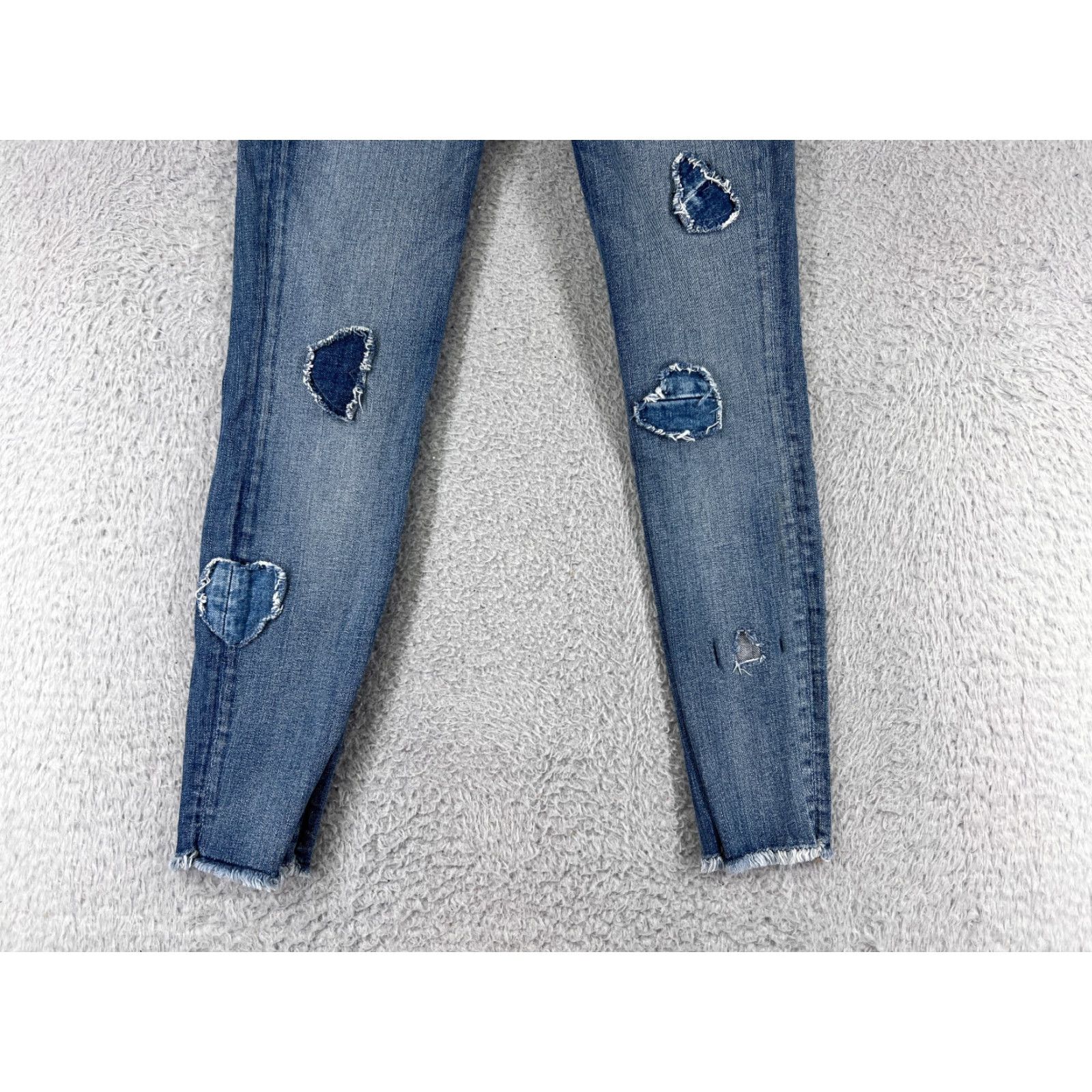 7 For All Mankind VINTAGE 7 For All Mankind Men's Jeans Size 26 Blue Distressed Cotton Denim Mid Rise Straight Fit Size 25" / US 0 / IT 36 - 6 Thumbnail