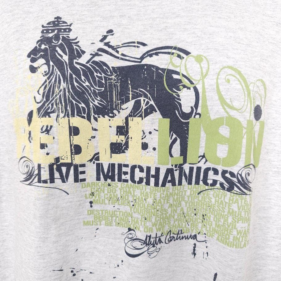 Vintage Vintage Live Mechanics T Shirt Mens Size Large Gray Y2K Size US L / EU 52-54 / 3 - 2 Thumbnail