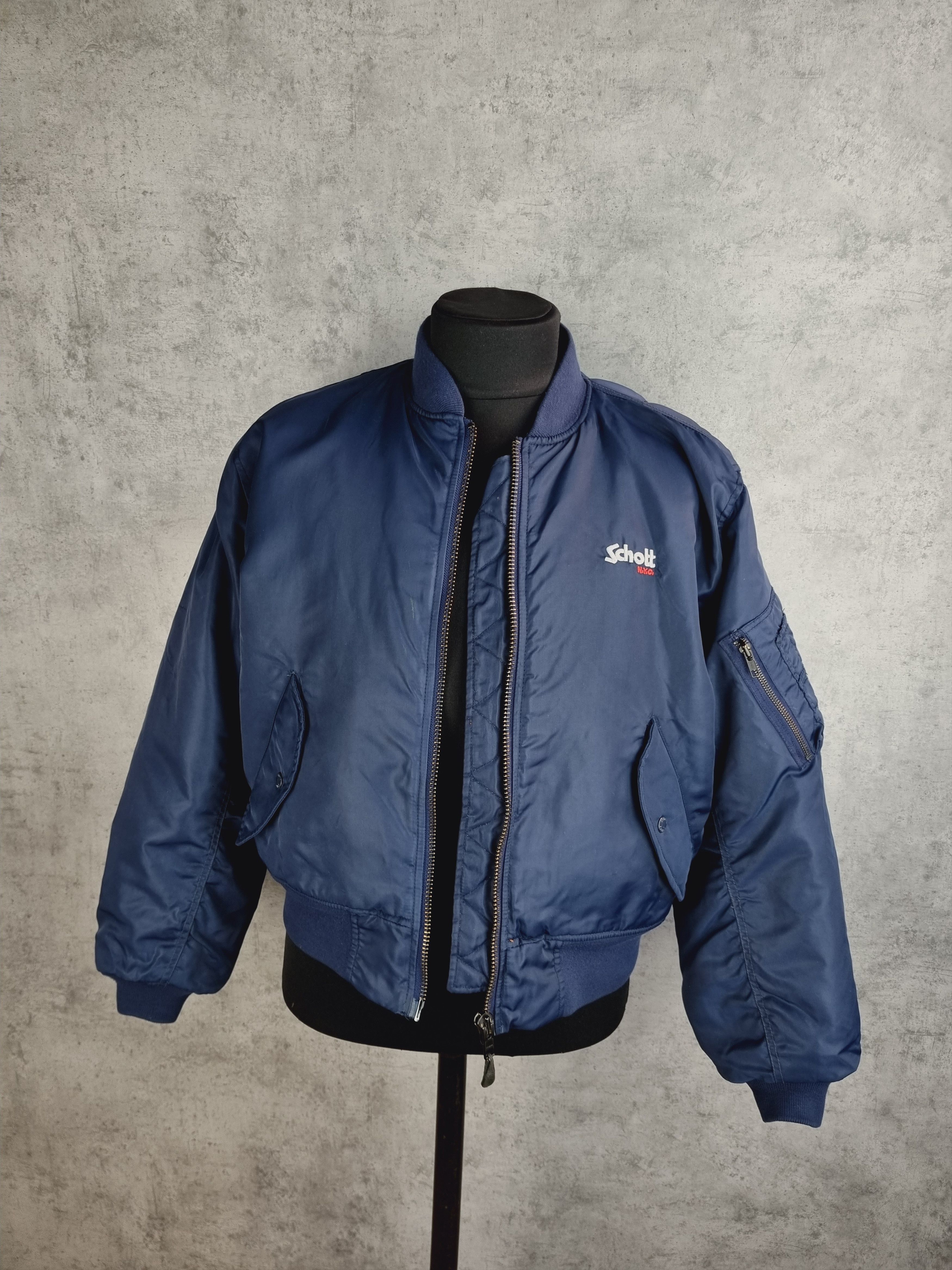 Schott × Seditionaries × Vintage 90s Schott Aviator Destroyed Bomber Size US L / EU 52-54 / 3 - 6 Thumbnail