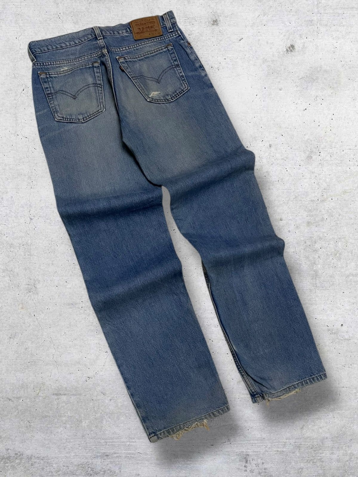 Levi's Vintage Clothing VINTAGE 510 LEVIS USA DESIGNER 90S RIPPED MUDWASH OLD DENIM Size US 30 / EU 46 - 9 Thumbnail