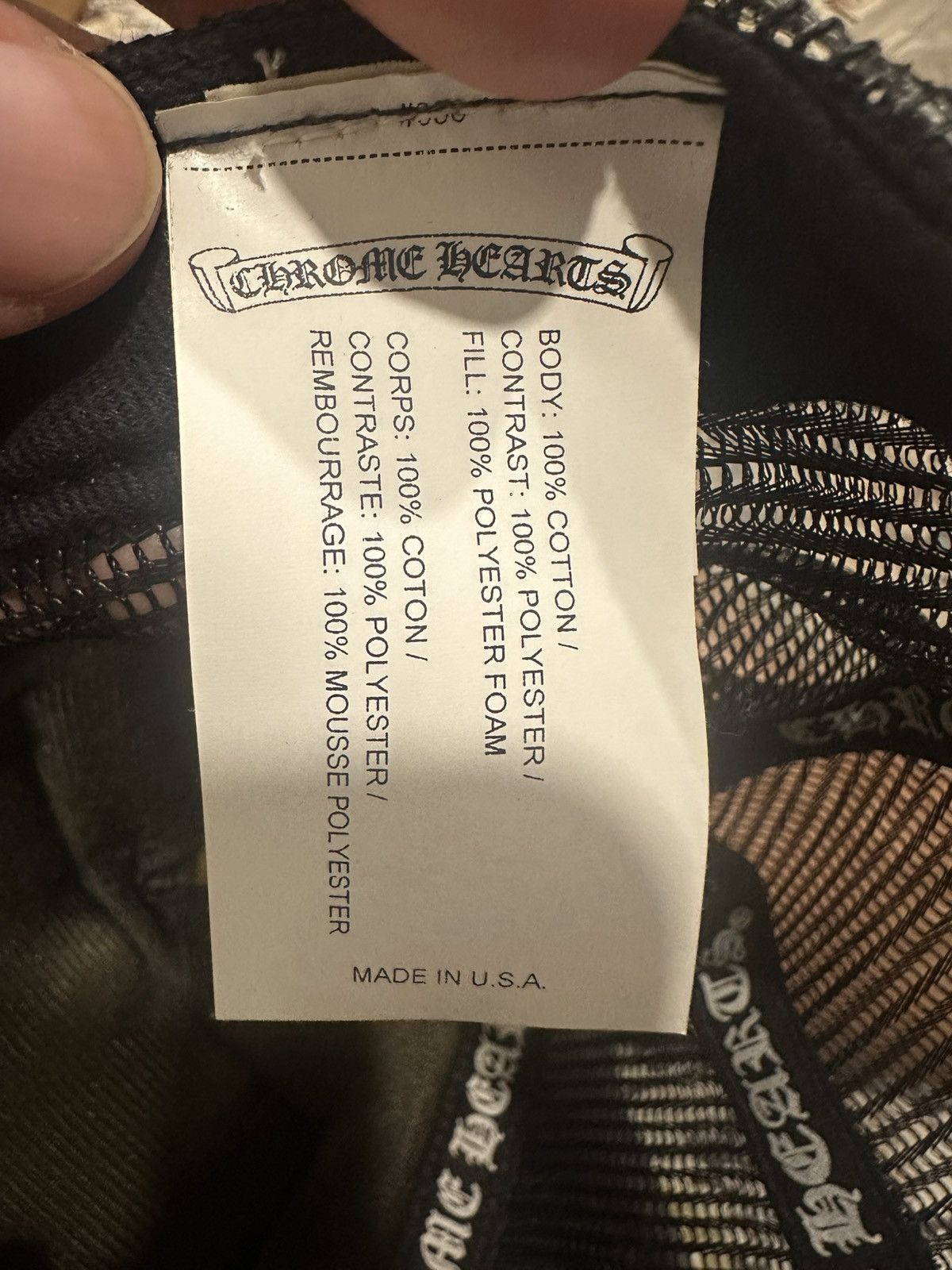 Chrome Hearts Chrome Hearts Hat / Cap ( Las Vegas ) Size ONE SIZE - 7 Thumbnail