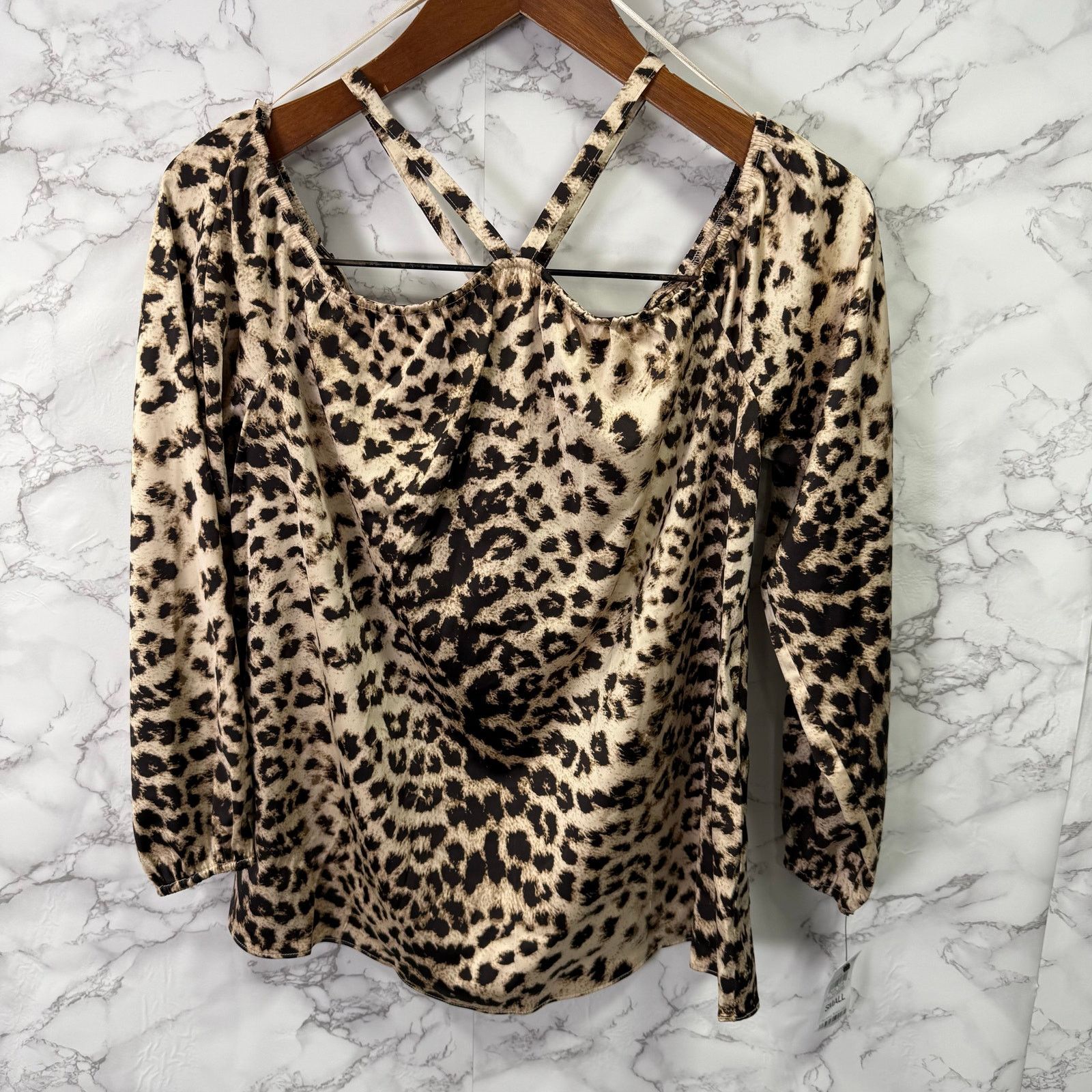 Macys I.N.C Women’s Blouse Top sz S Animal Print NEW # G529 Size S / US 4 / IT 40 - 7 Thumbnail