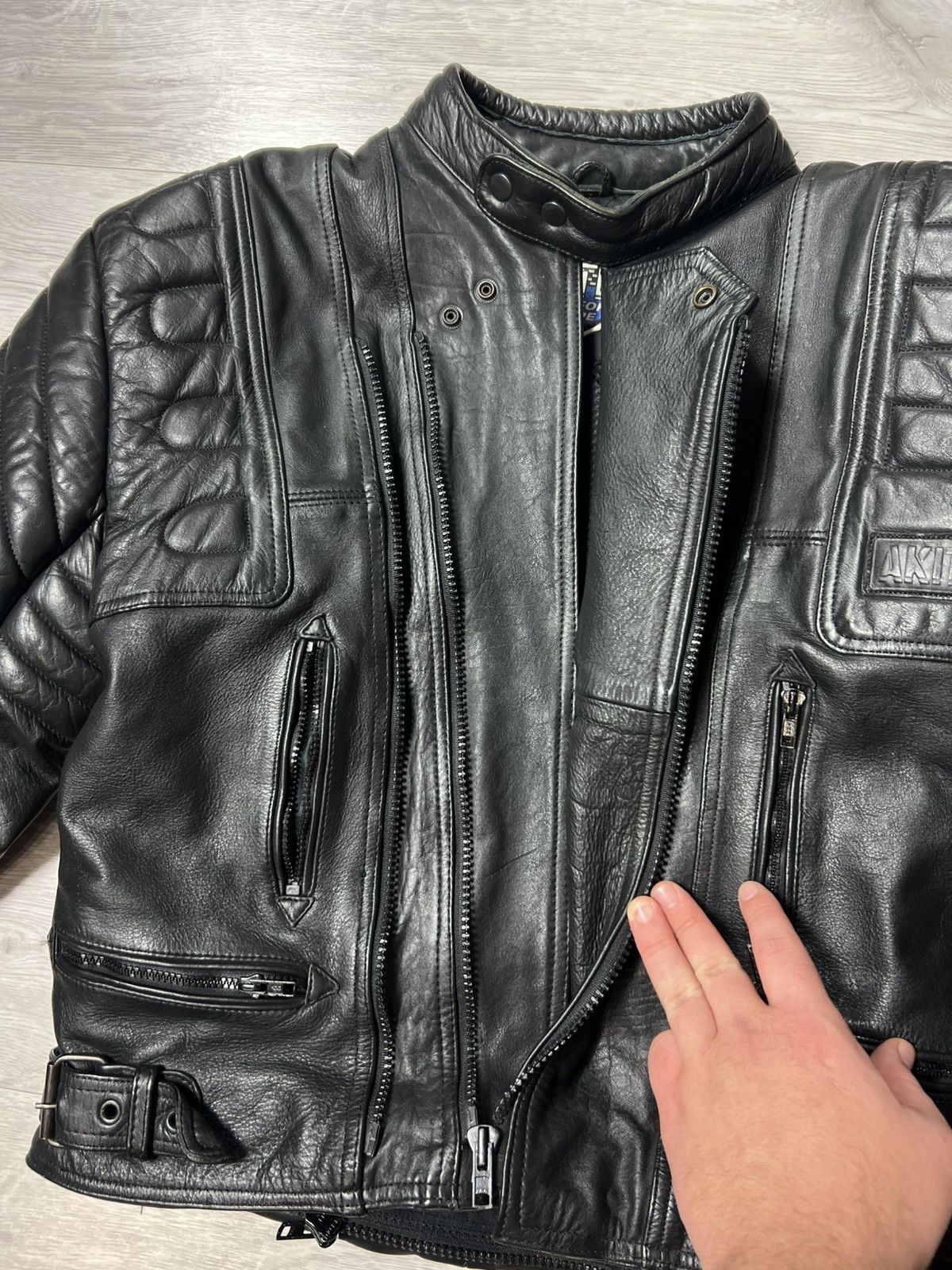 Other AKITO Heavyweight Biker Motorcycle Leather Jacket Racing Size US M / EU 48-50 / 2 - 14 Thumbnail