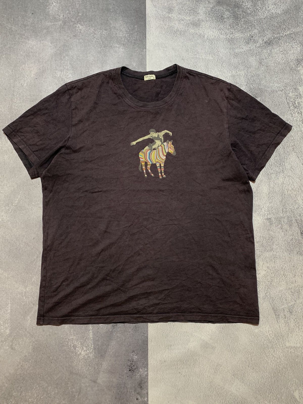 Paul Smith × Vintage Vintage Y2K Paul Smith faded tee big logo streetwear size L Size US L / EU 52-54 / 3 - 1 Thumbnail