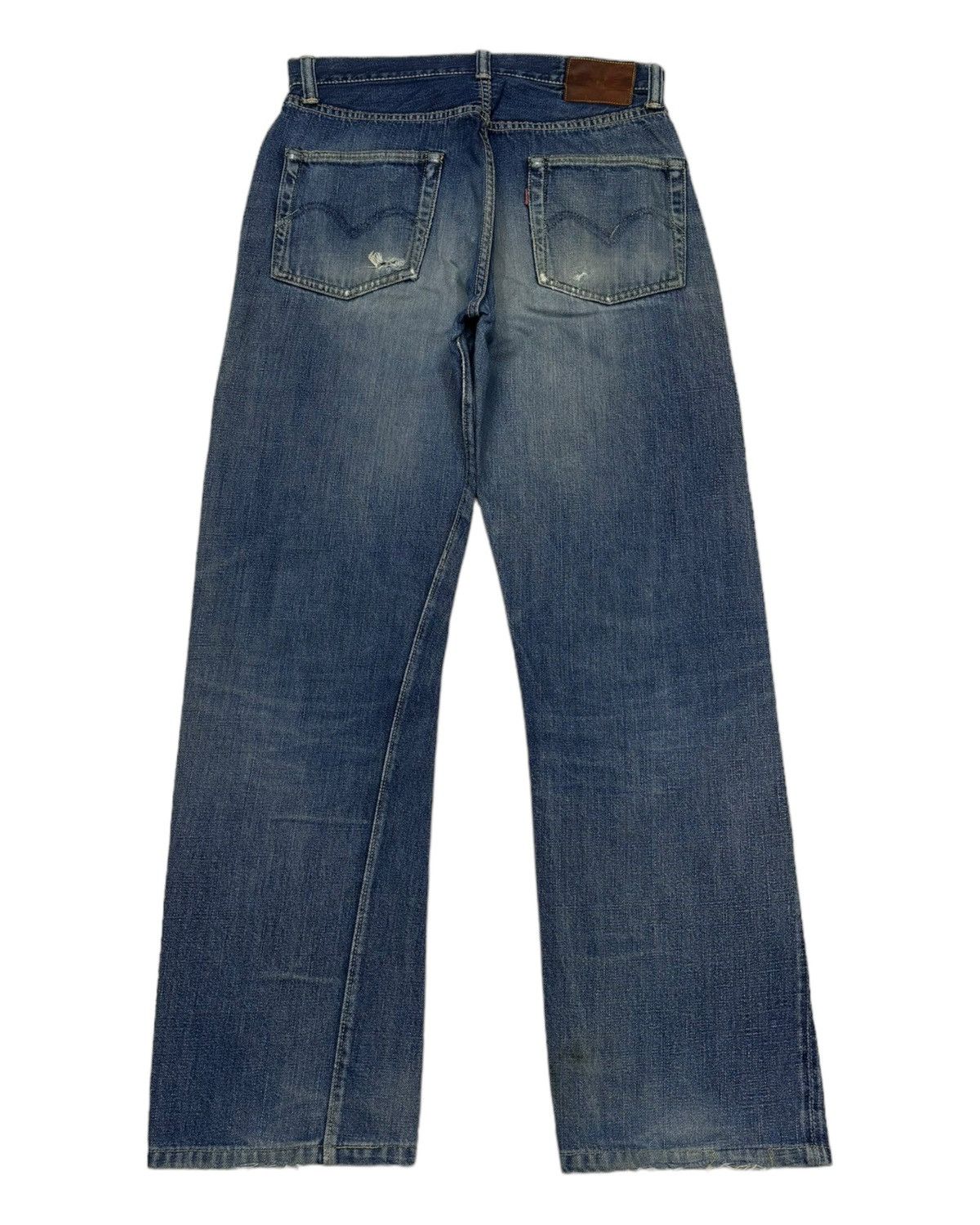 Sugar Cane VINTAGE 80s WAREHOUSE REDLINE SELVEDGE DENIM JEANS Size US 30 / EU 46 - 4 Thumbnail