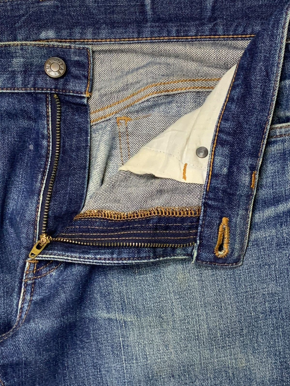 If Six Was Nine × Japanese Brand Vintage Japanese Brand Blue Wash Distressed Flare Jeans Size US 32 / EU 48 - 9 Thumbnail