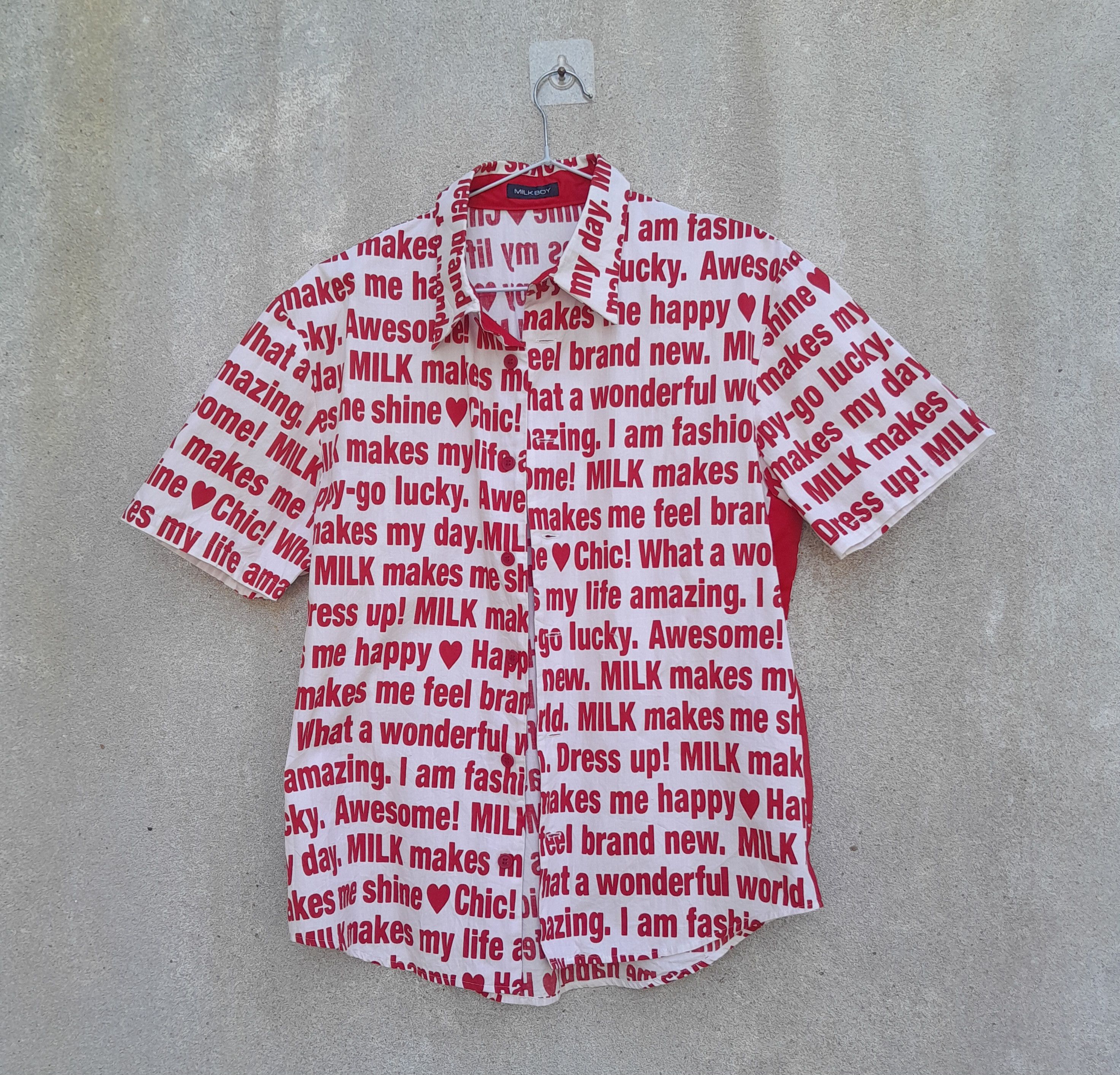 Japanese Brand MILKBOY Harajuku Tokyo Typography Heart Men Fit S to M Size US S / EU 44-46 / 1 - 2 Thumbnail