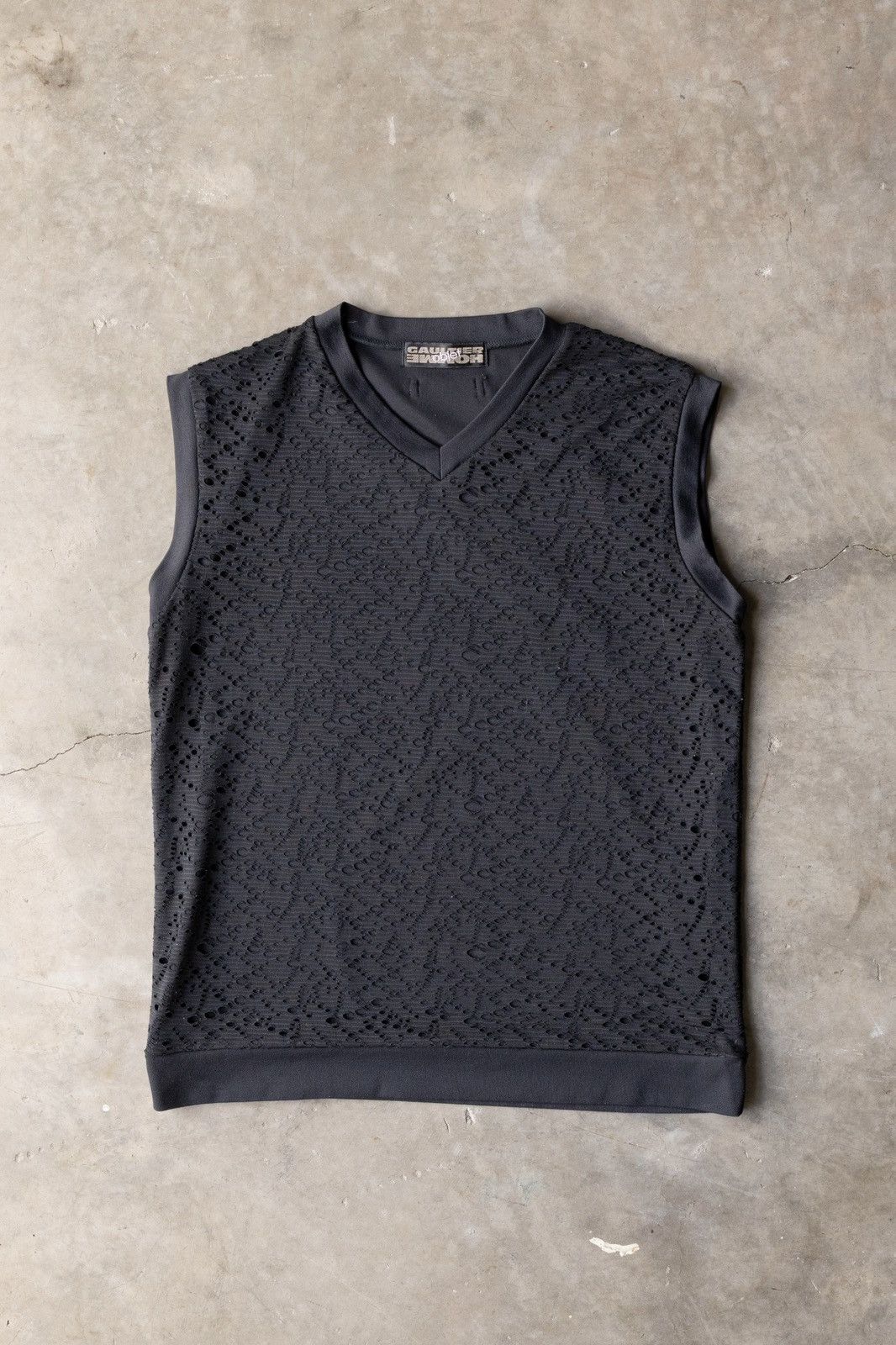 Jean Paul Gaultier Jean Paul Gaultier Homme Perforated Vest Size US S / EU 44-46 / 1 - 1 Thumbnail