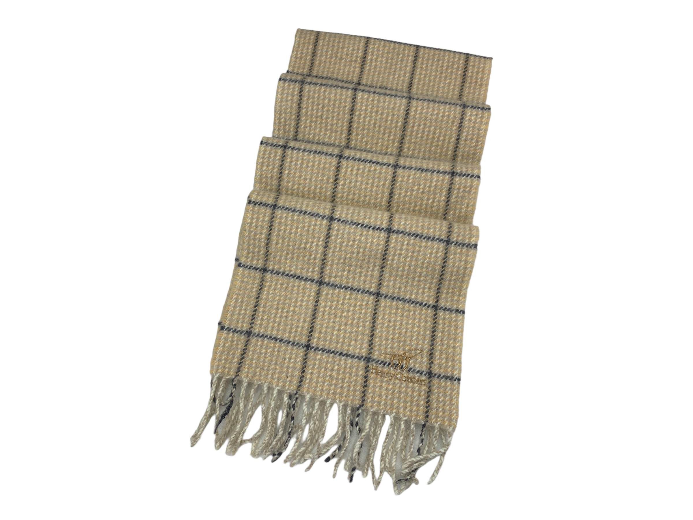 Henry Cotton's × Vintage Vintage Henry Cottons Checkered Scarf Wool 90s Made in Italy Size ONE SIZE - 5 Thumbnail