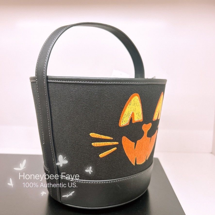 Coach Trick Or Treat Bucket With Halloween Cat CCE04 Size ONE SIZE - 3 Thumbnail