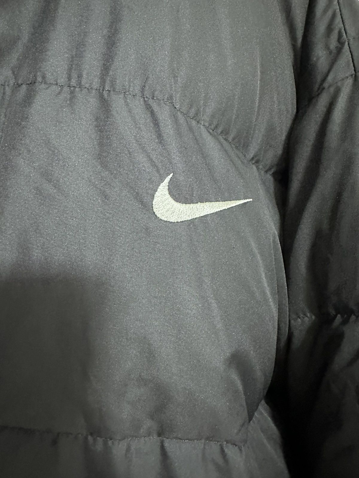 Nike × Vintage Nike Puffer Jacket Duck Down Fill 1990s Vintage Big Logo Size US XL / EU 56 / 4 - 5 Thumbnail