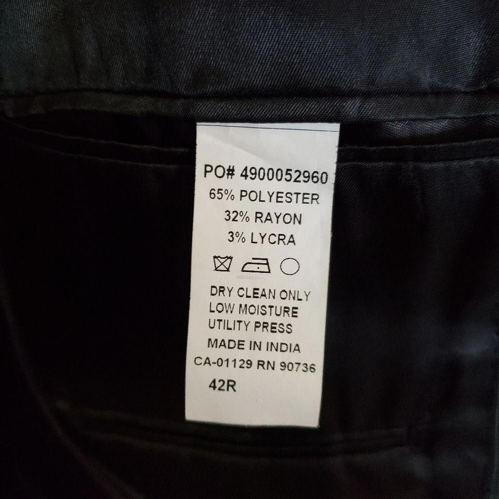 Calvin Klein CT1040a Calvin Klein Men's Suit Black Size 38R - 4 Thumbnail