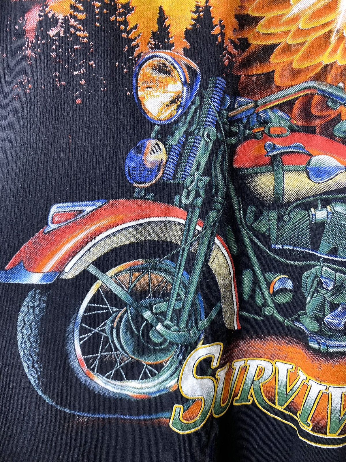 Harley Davidson Vintage 2000’s Rock Eagle Survivors Tee Shirt Choppers Size US M / EU 48-50 / 2 - 4 Thumbnail