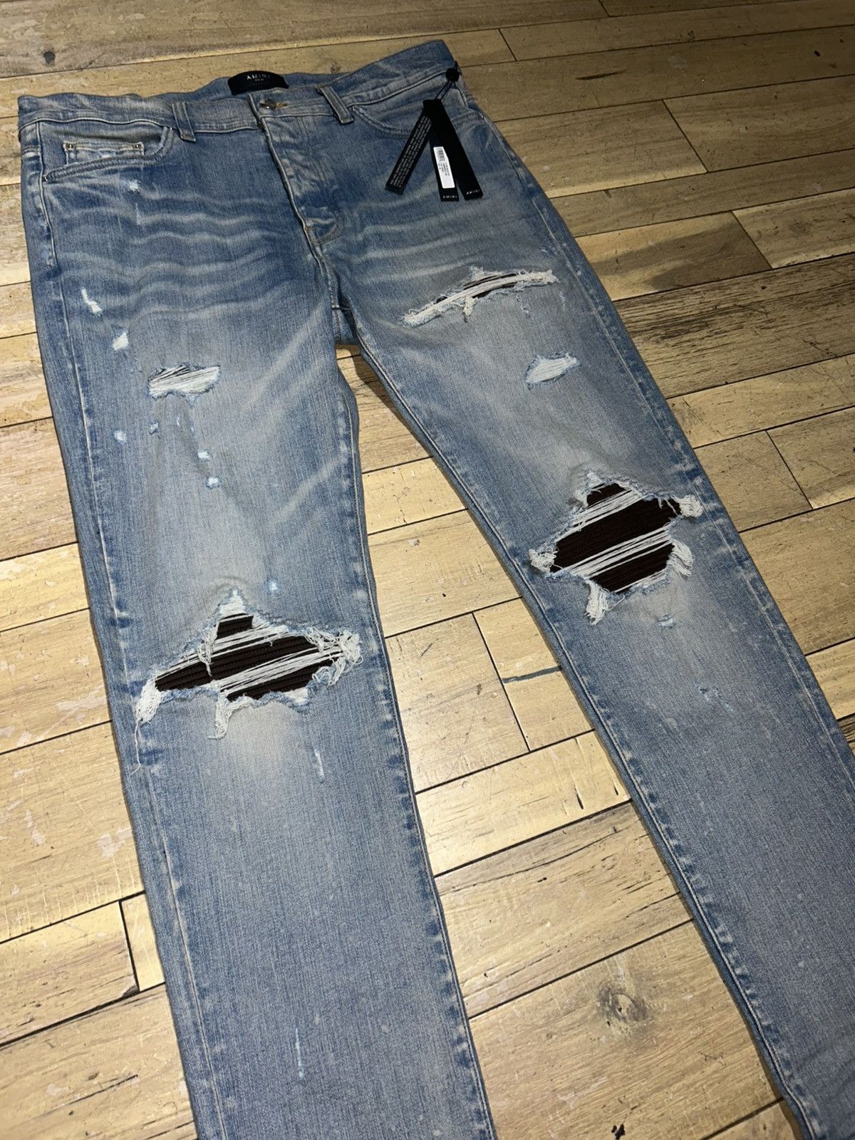 Amiri Amiri Brown Patch Jeans Size US 38 / EU 54 - 4 Thumbnail