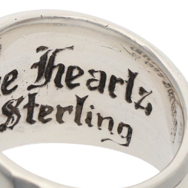 Chrome Hearts Chrome Hearts Heart in Band Silver Ring Size ONE SIZE - 4 Thumbnail
