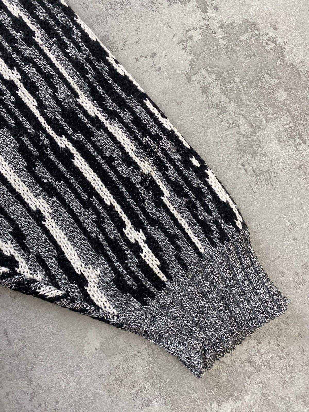 Other × Vintage Vintage 90s Acrylic Chunky Knit Grandpa Sweater USA Made Size US L / EU 52-54 / 3 - 4 Thumbnail