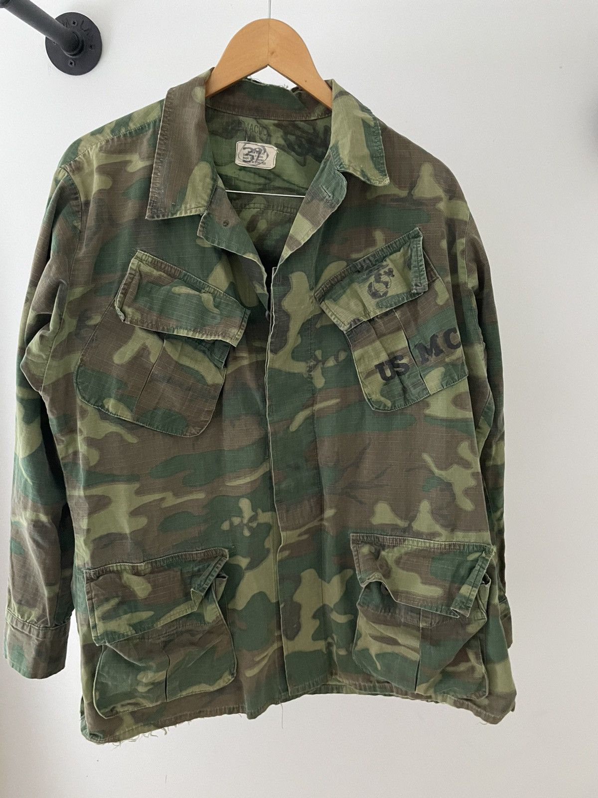 Japanese Brand × Vintage vintage military camo long jacket Size US M / EU 48-50 / 2 - 1 Thumbnail