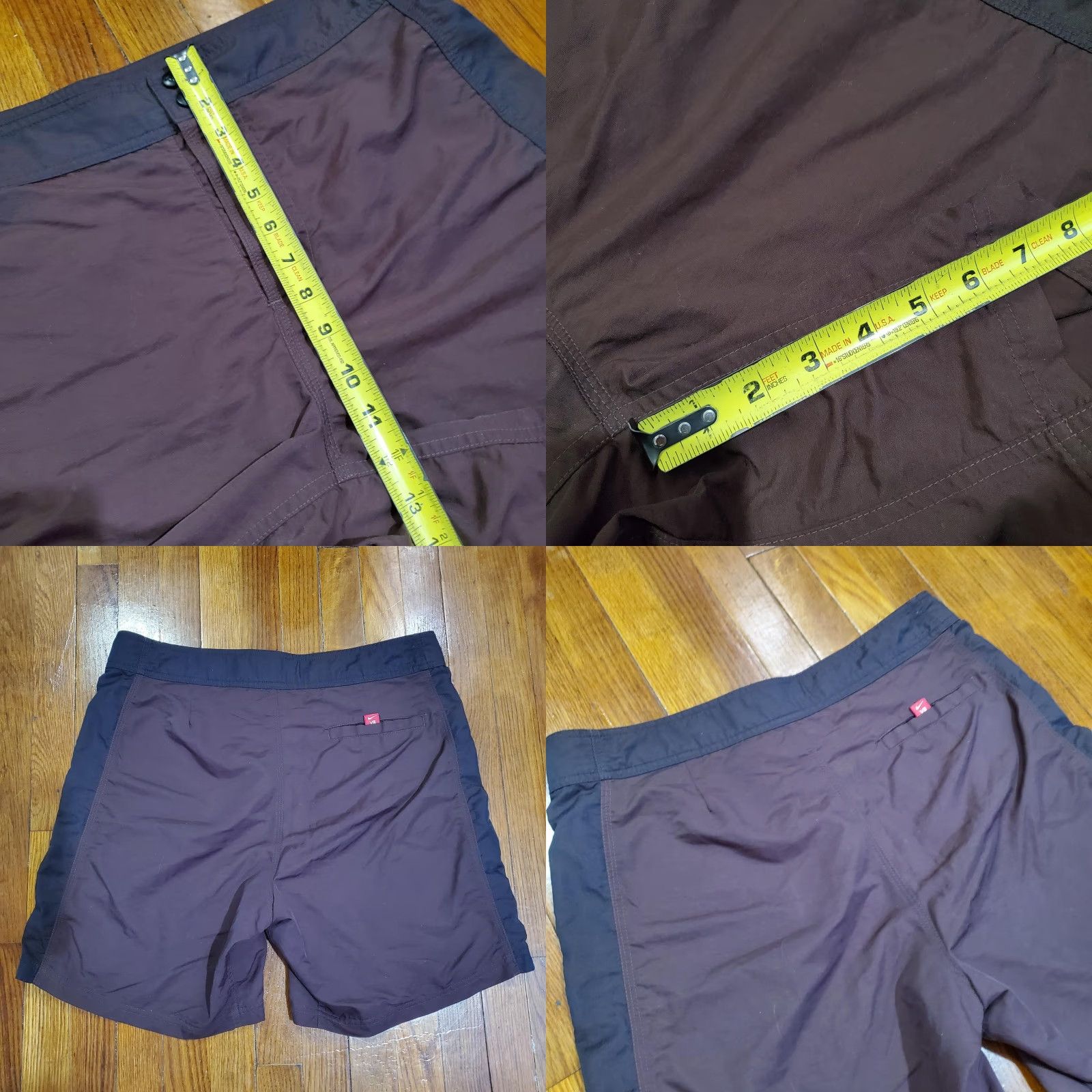 Nike Nike Shorts Mens 34 Brown Gray VB Boardshorts Athletic Two-Tone Quick Dry Hybrid Board Shorts Mens Brown Colorblock Surfing 90s? Size US 36 / EU 52 - 8 Thumbnail