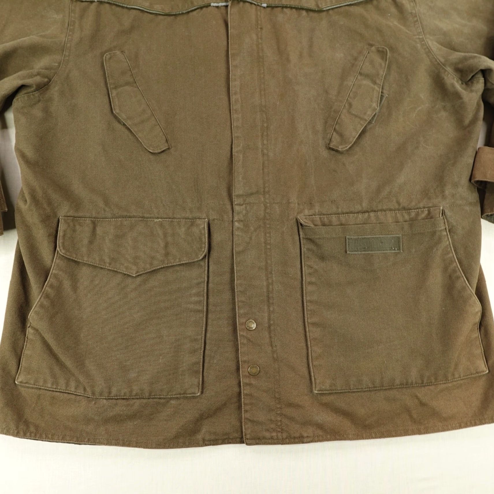 Vintage VINTAGE Canyon Guide Jacket Mens XL Brown Canvas Workwear Bomber Coat Outdoor Hunting N/A Mens Size US XL / EU 56 / 4 - 3 Thumbnail