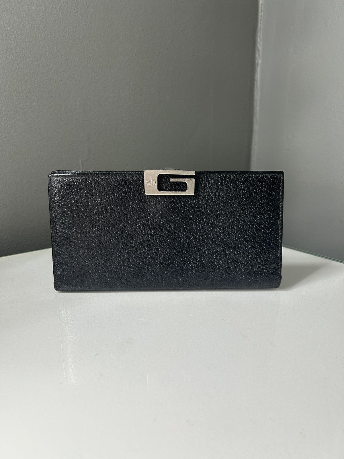 Gucci Gucci G Clasp Black Leather Continental Long Wallet Size ONE SIZE - 1 Thumbnail