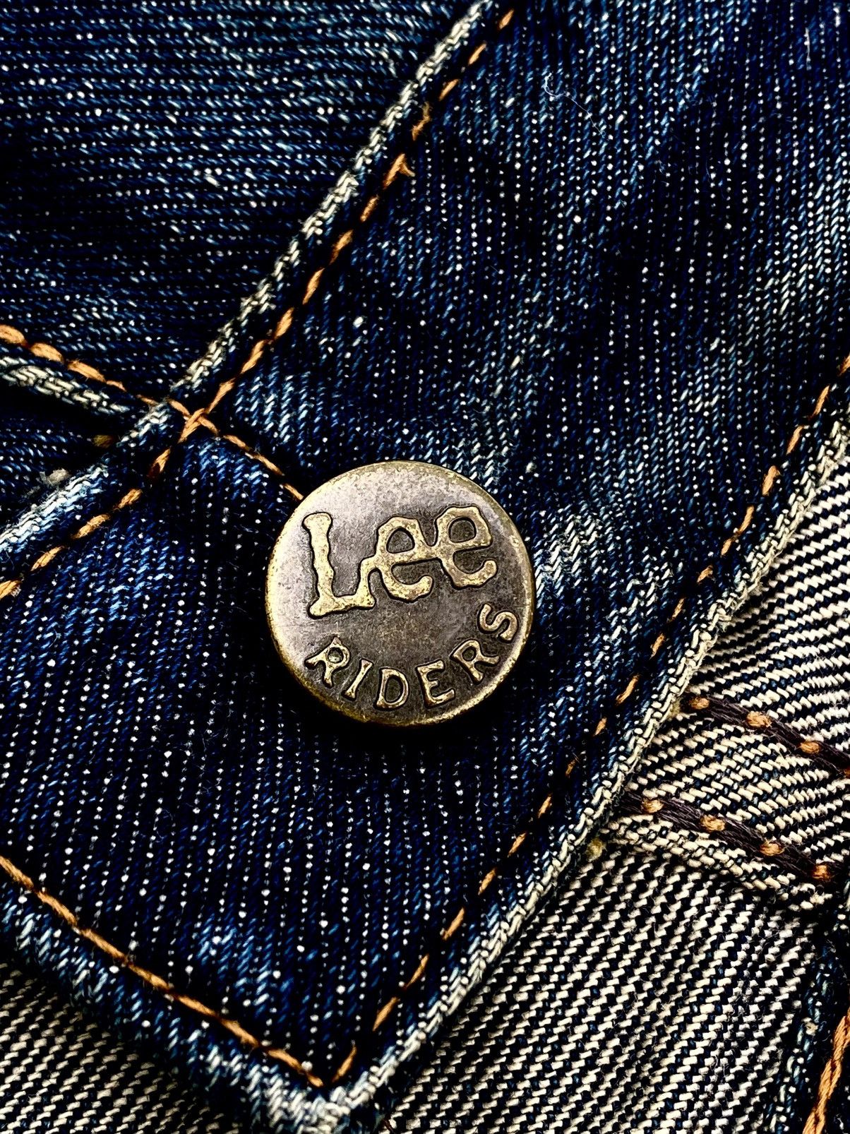 Lee Vtg Lee Half Selvedge Distressed Denim Mud Wash🇯🇵 Size US 32 / EU 48 - 7 Thumbnail