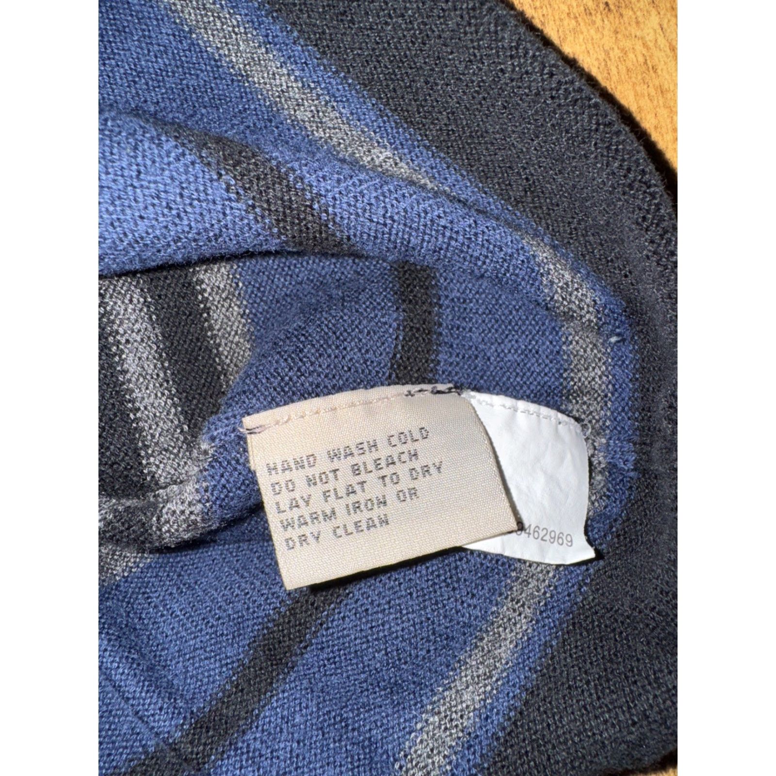 Vintage A. Cooper Striped Lightweight Sweater Men L Blue Pullover Size US L / EU 52-54 / 3 - 3 Thumbnail